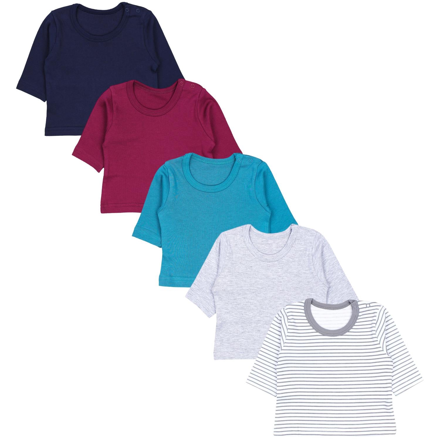 Langarmshirt - 5er Set