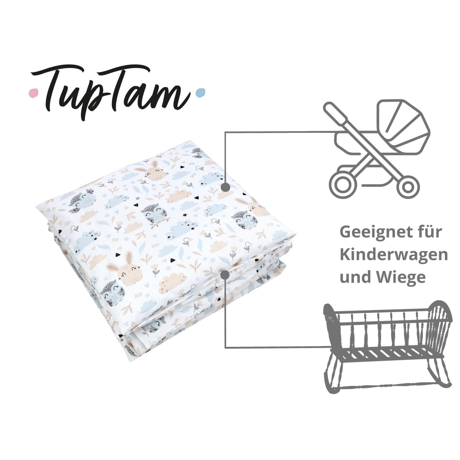 Bettdeckenset (4-teilig)