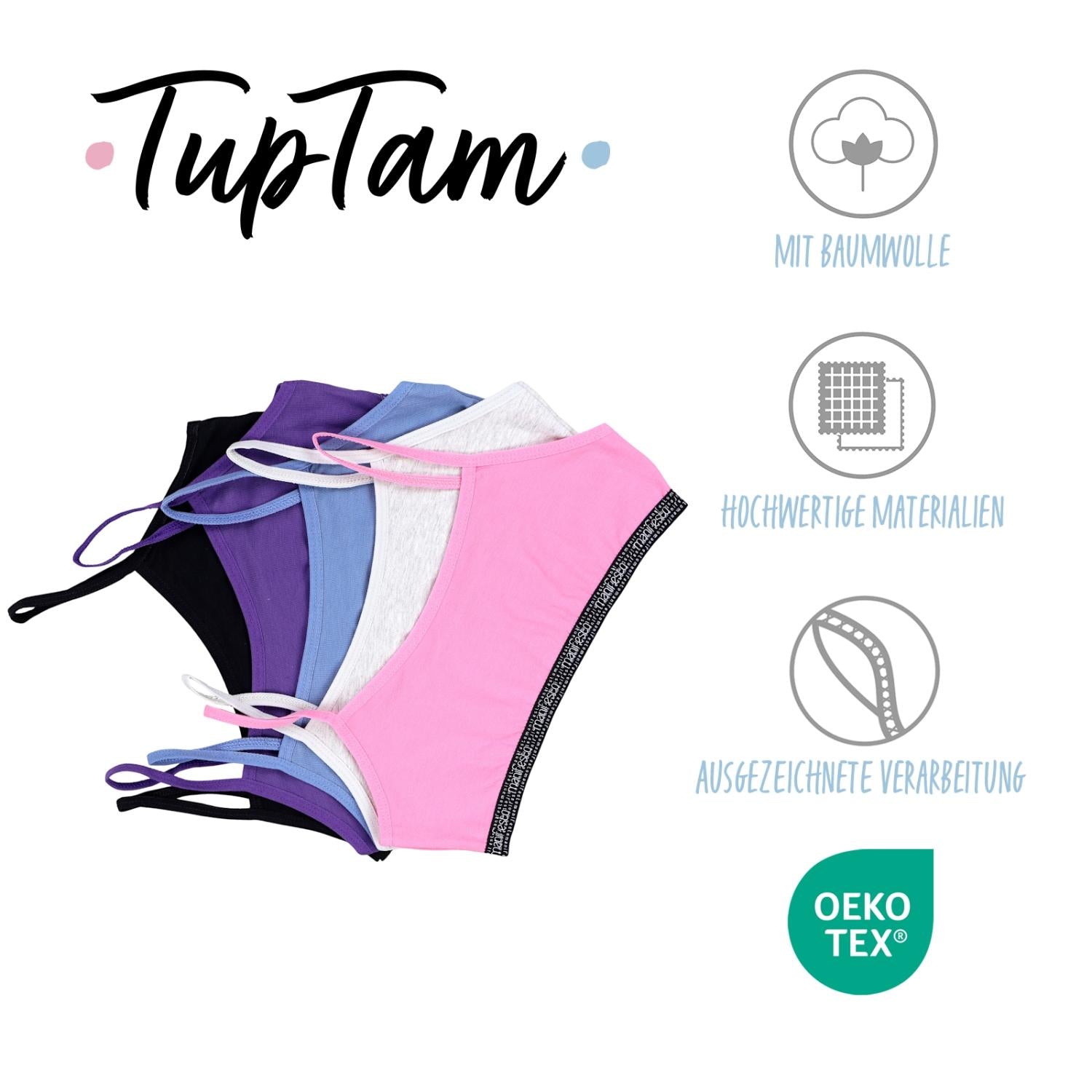 Mädchen Bustier - 5er Set