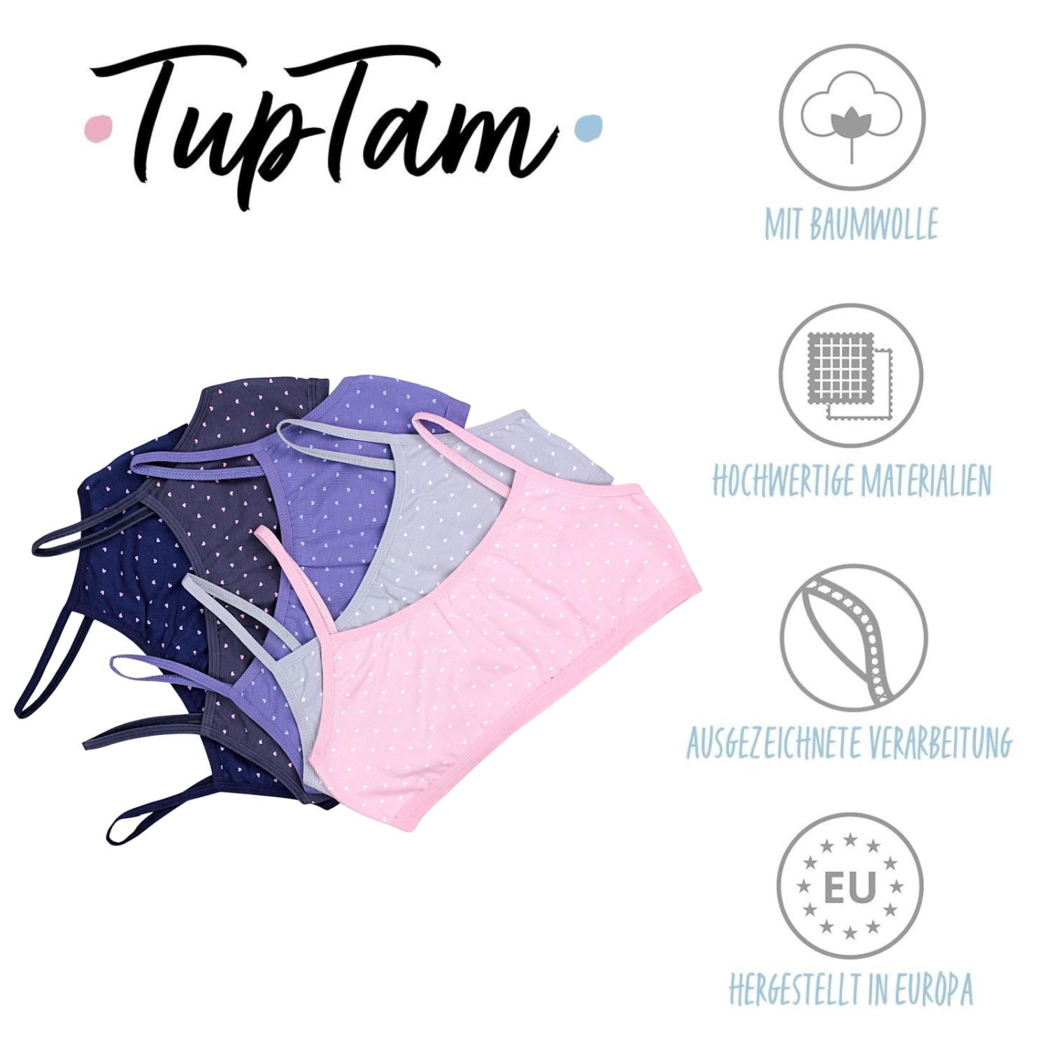 Mädchen Bustier - 5er Set