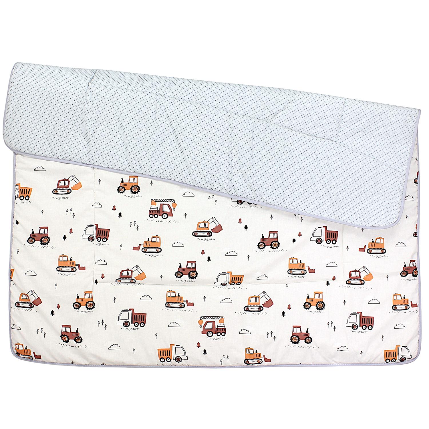 Gepolsterte XXL Krabbeldecke 120 x 120 cm