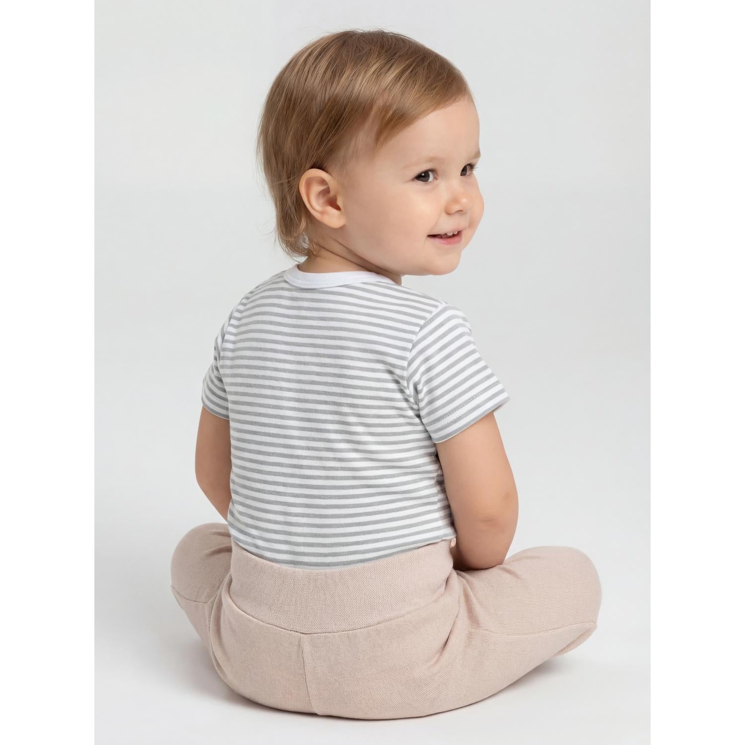 Kurzarm- Body mit Aufdruck -5er Set