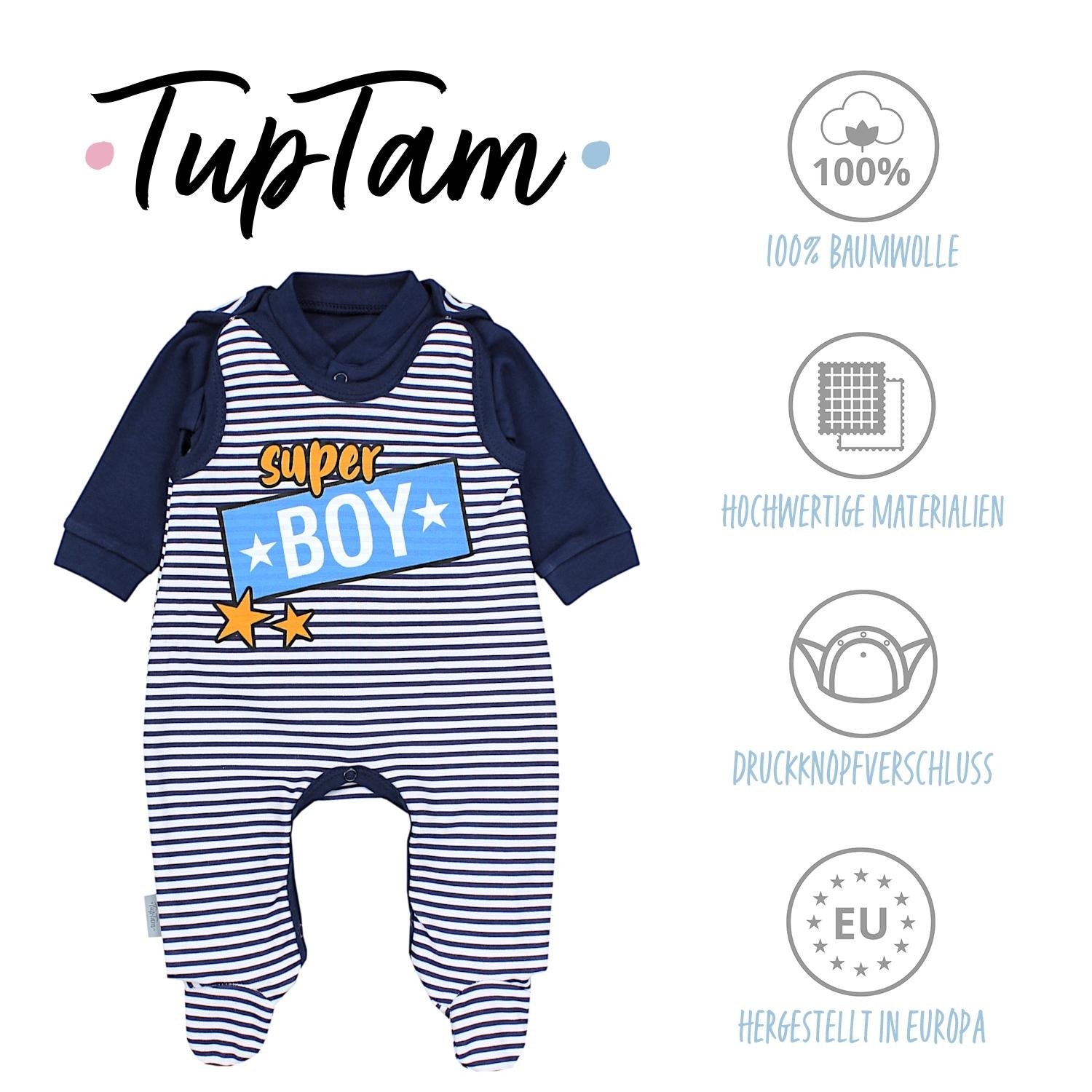 Baby Strampler mit Langarmshirt (2-teilig)