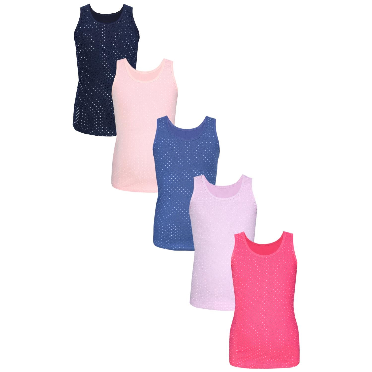 Unterhemd Ärmellos - 5er Set