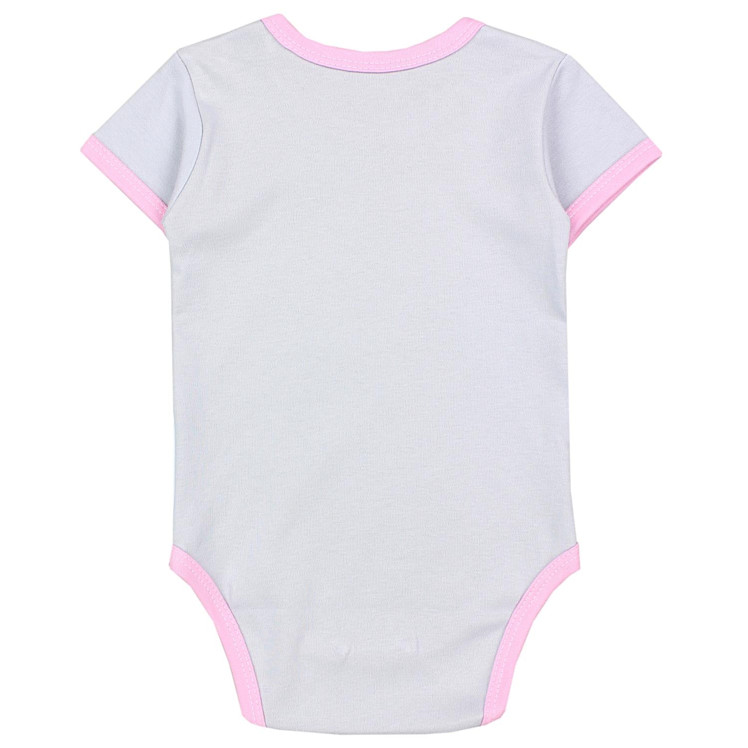 Baby Body Kurzarm in Unifarben - 5er Set