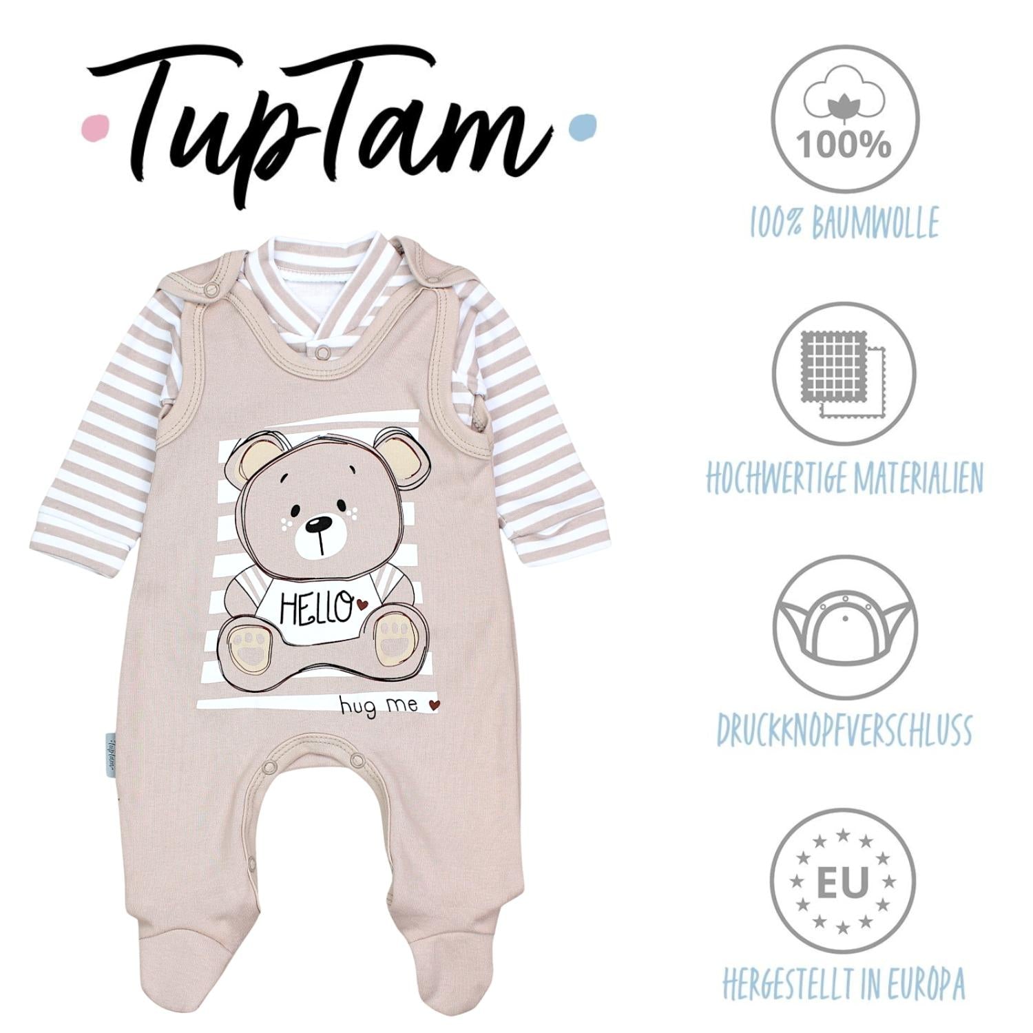 Strampler mit Langarmshirt- Set