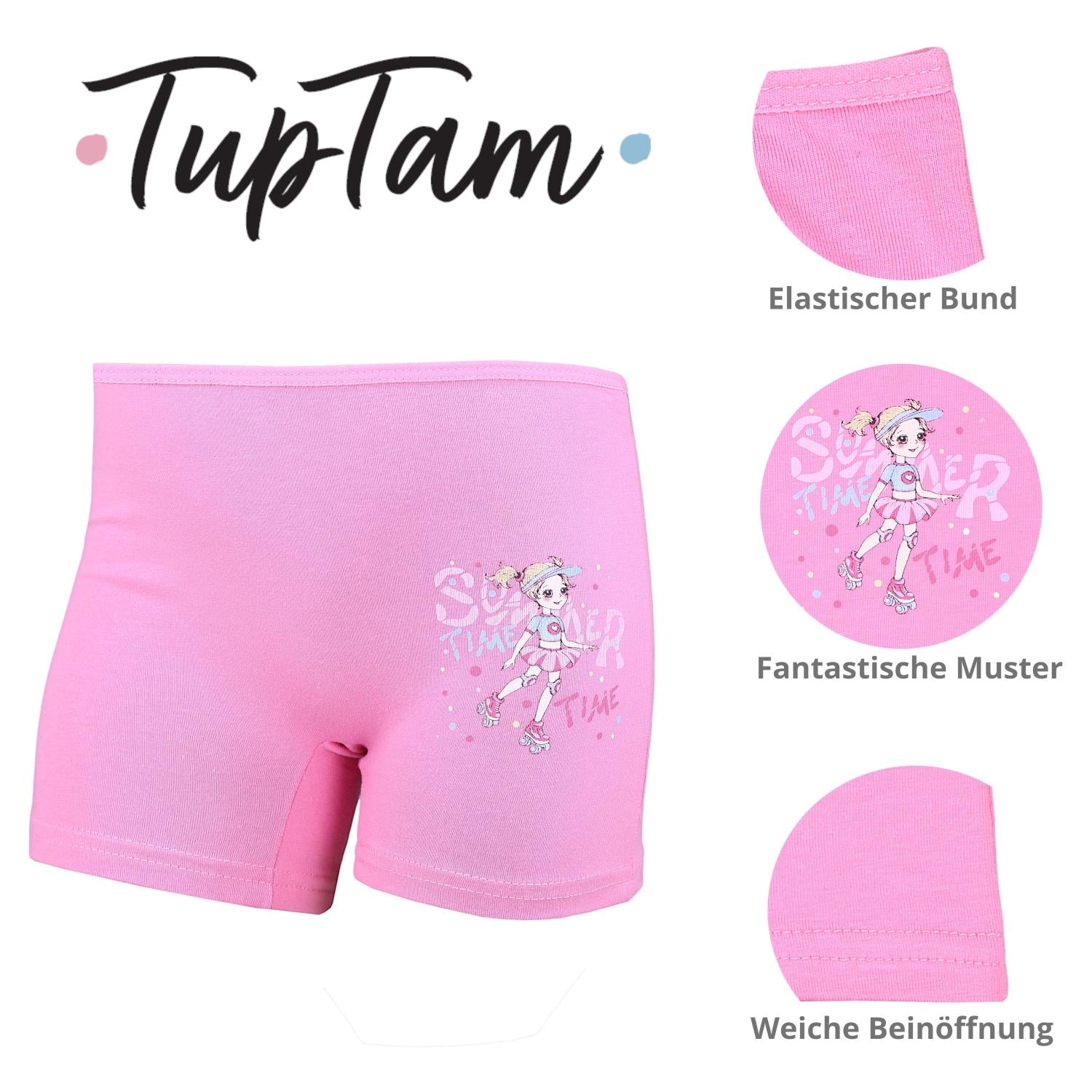 Mädchen Boxershorts aus Baumwolle – 10er Pack
