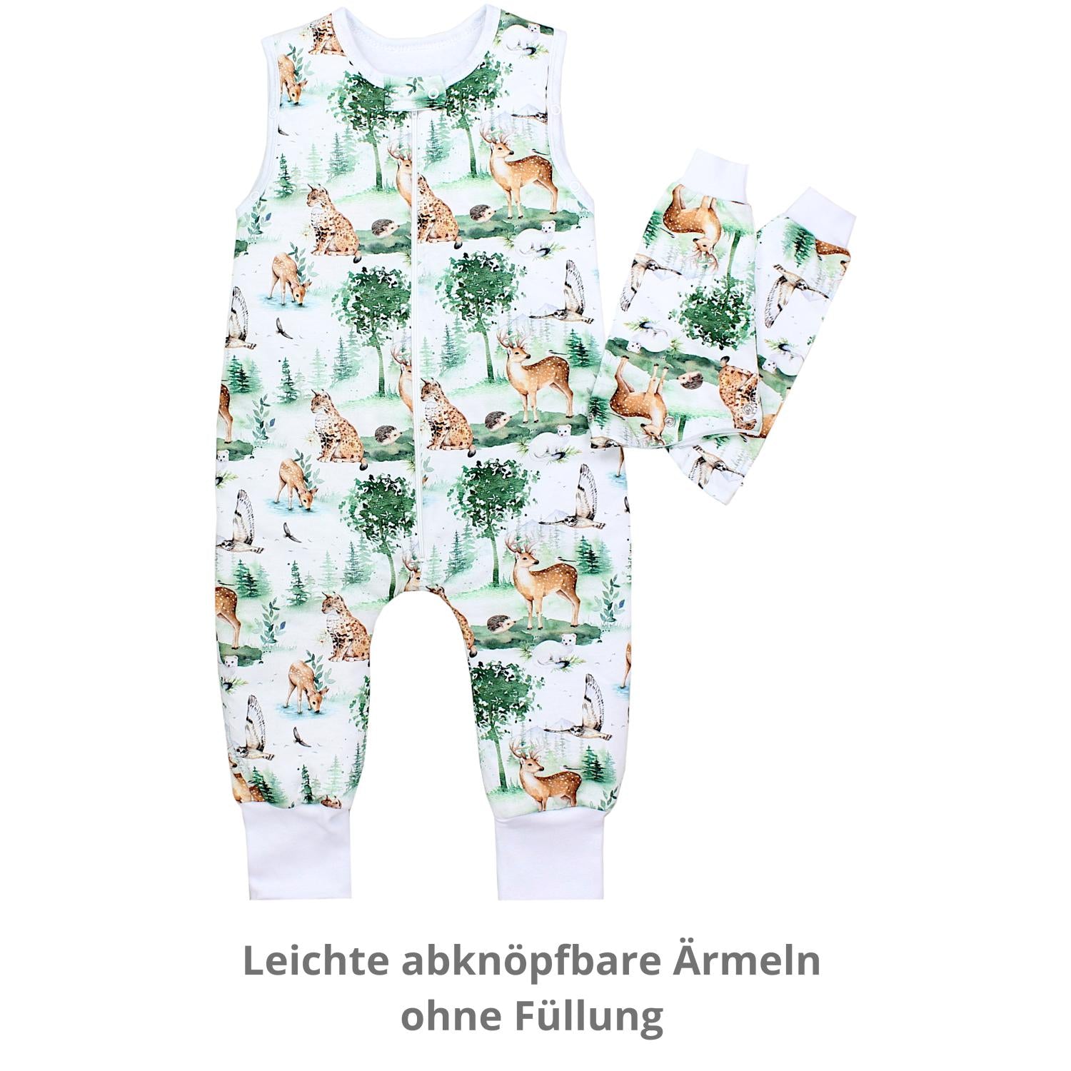Baby Schlafsack Bio-Baumwolle 2.5 TOG mit Beinen und Armen
