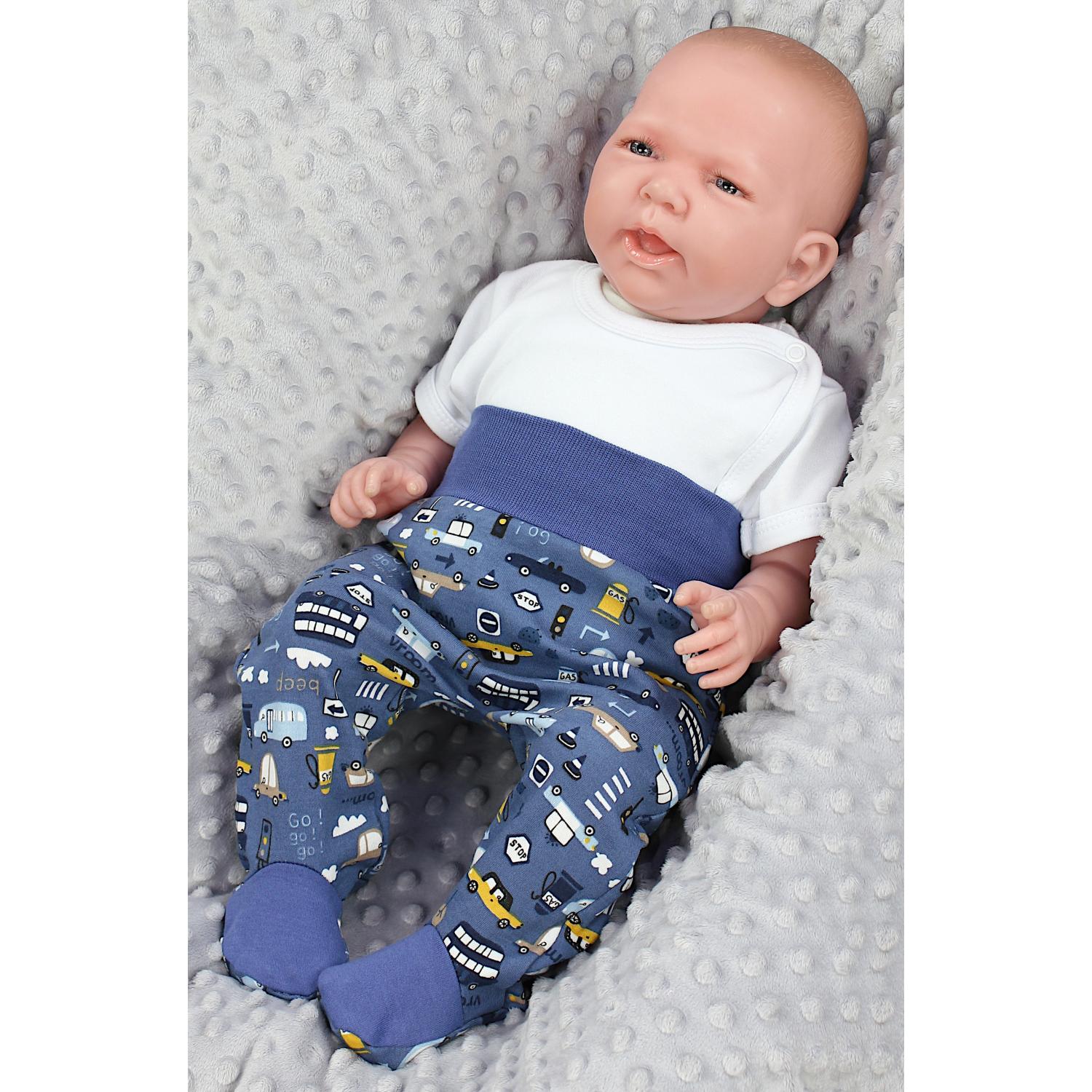 Baby Strampelhose mit Fuß - 3er Set