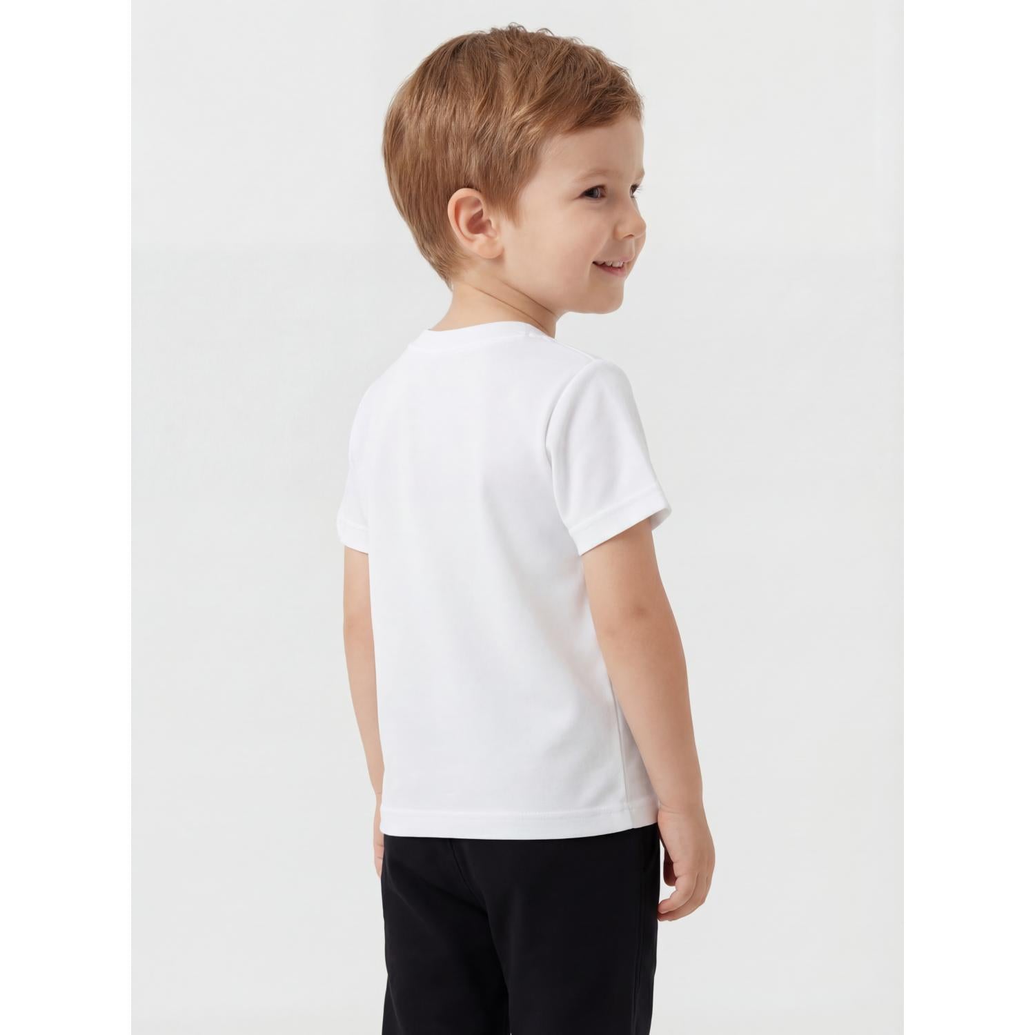 Kurzarm-Shirt mit Aufdruck - 5er Set