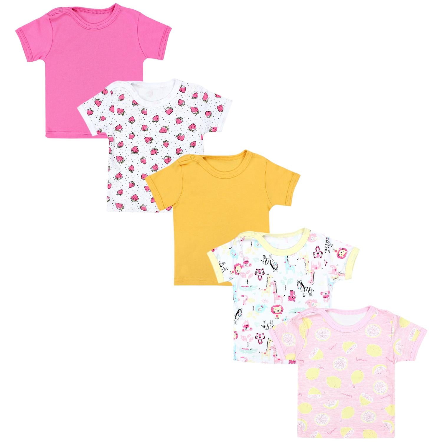 Baby T-Shirt Kurzarm - 5er Set
