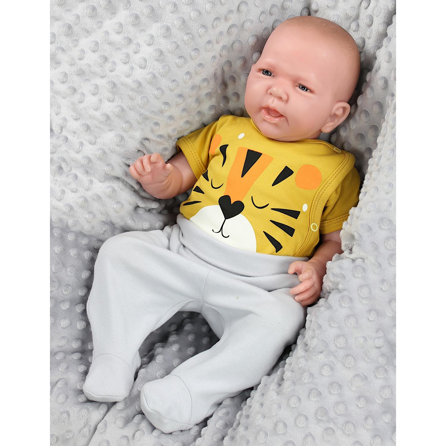 Baby Kurzarm Wickelbody mit Aufdruck - 5er Set