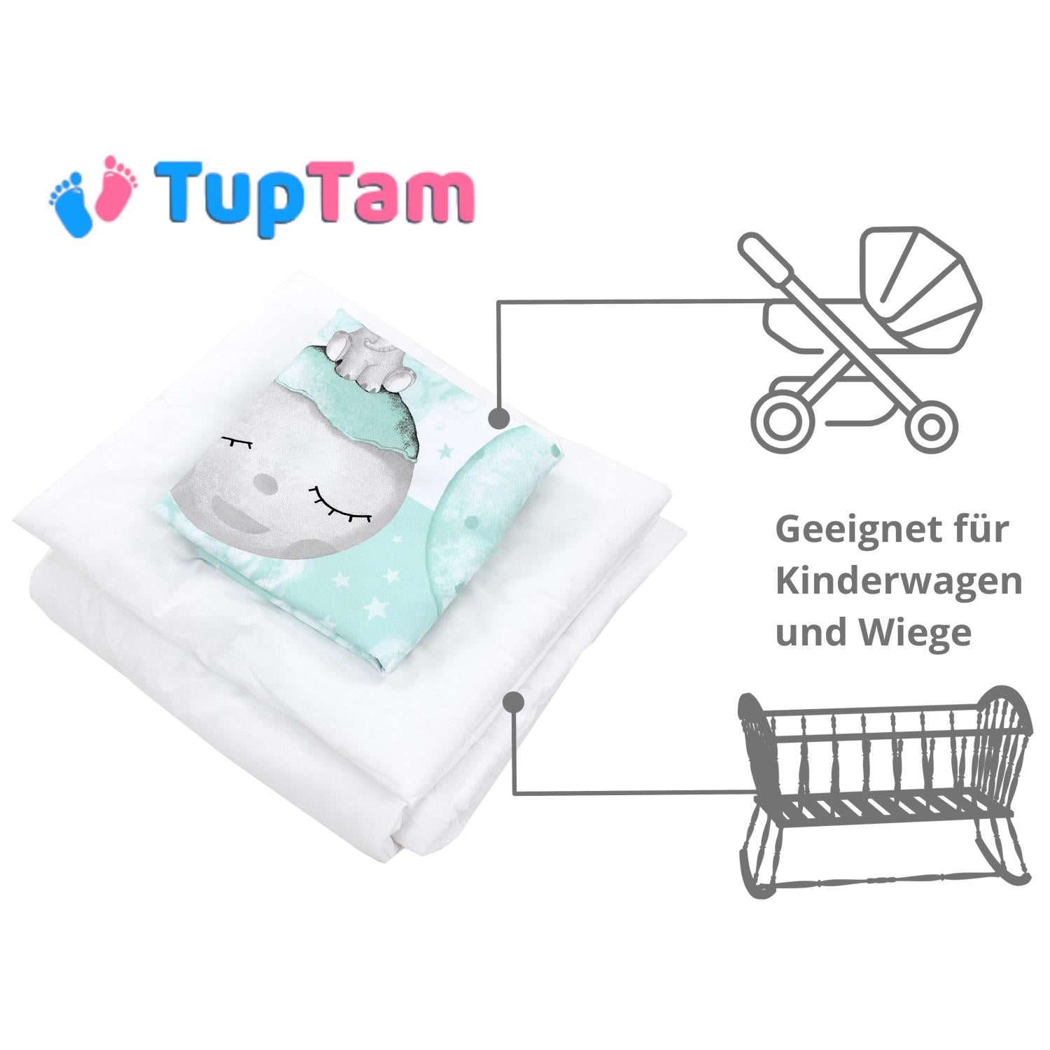 Baby Bettdecken Wiegenset (4-teilig)