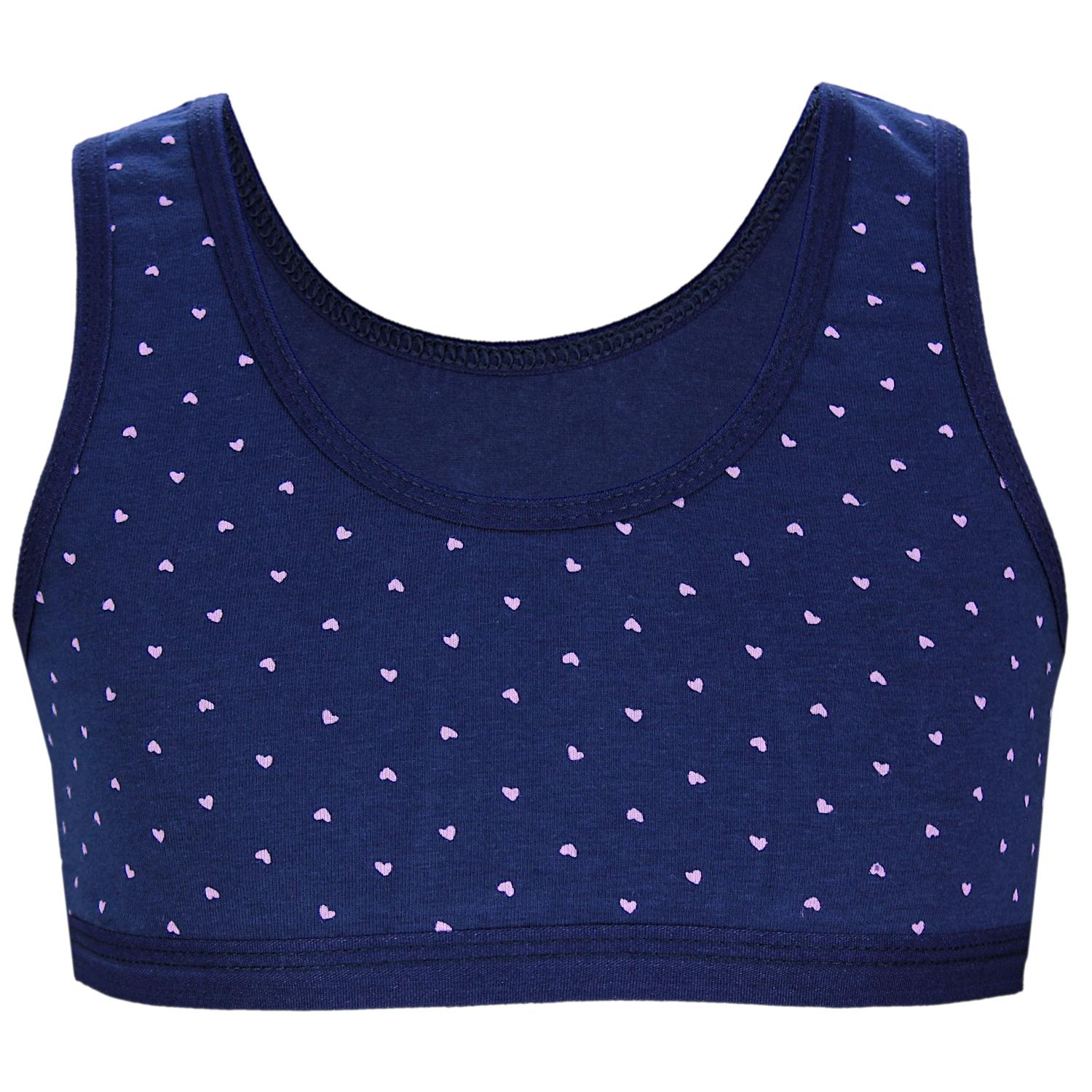 Mädchen Bustier breite Träger- 5er Set