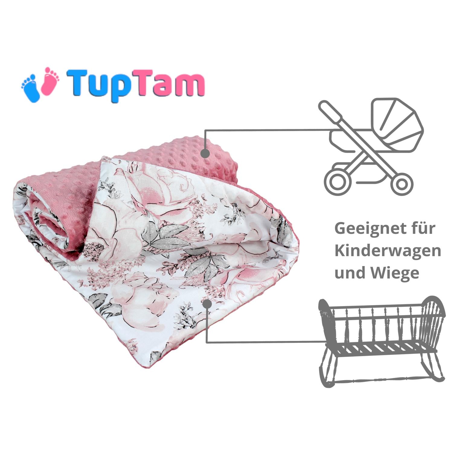 Baby Einschlagdecke und Wiegendecke - 2er Set