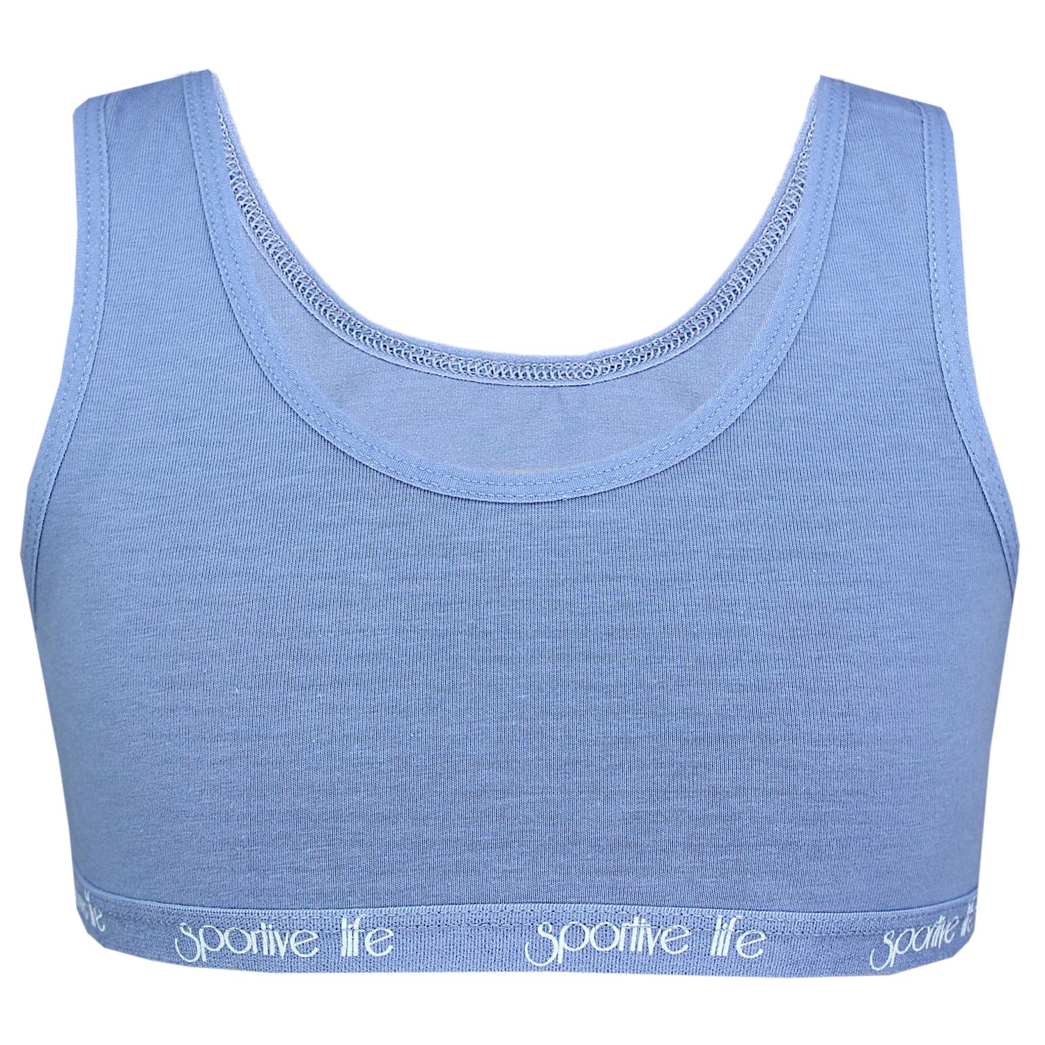 Mädchen Bustier breite Träger- 5er Set