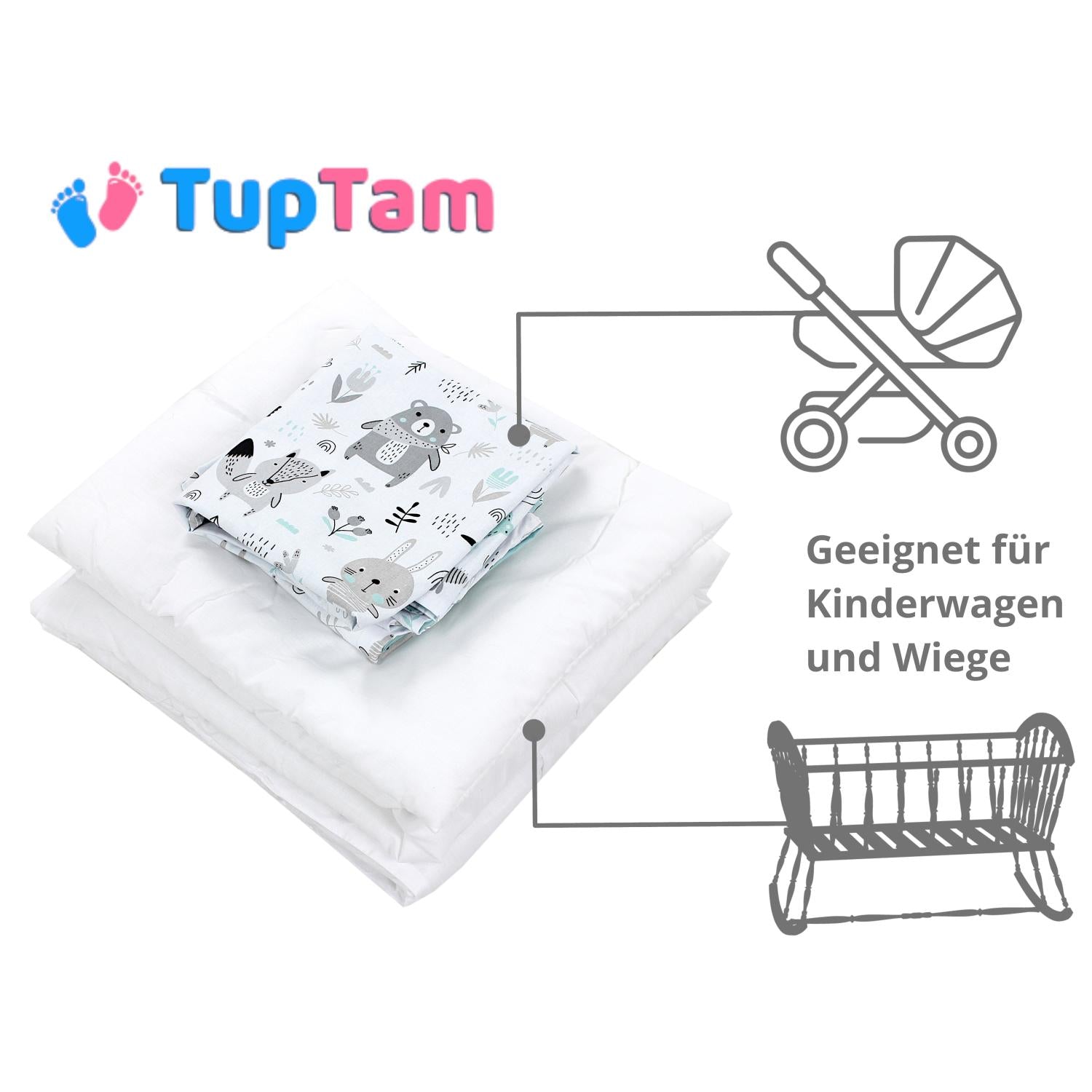 Bettdeckenset (4-teilig)