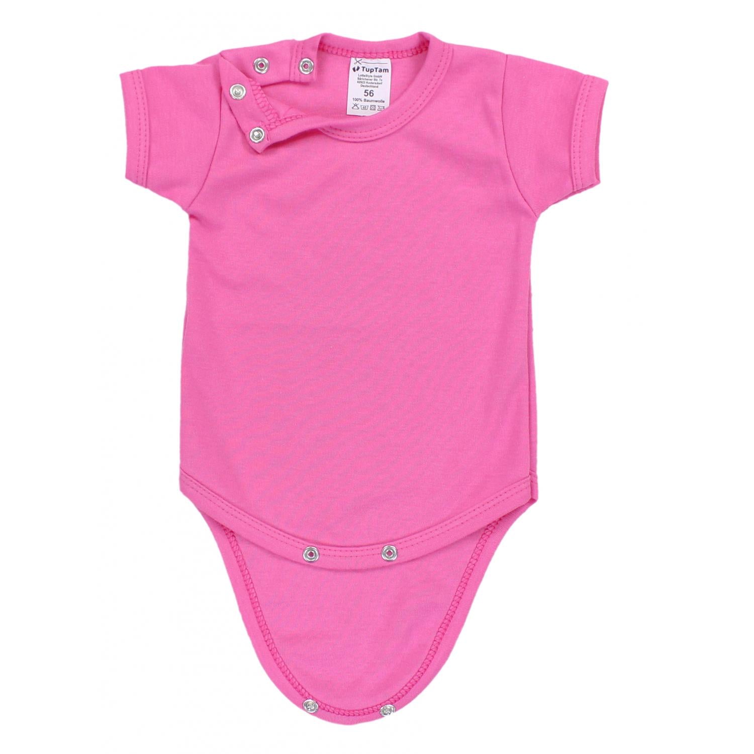 Baby Body Kurzarm in Unifarben - 5er Set