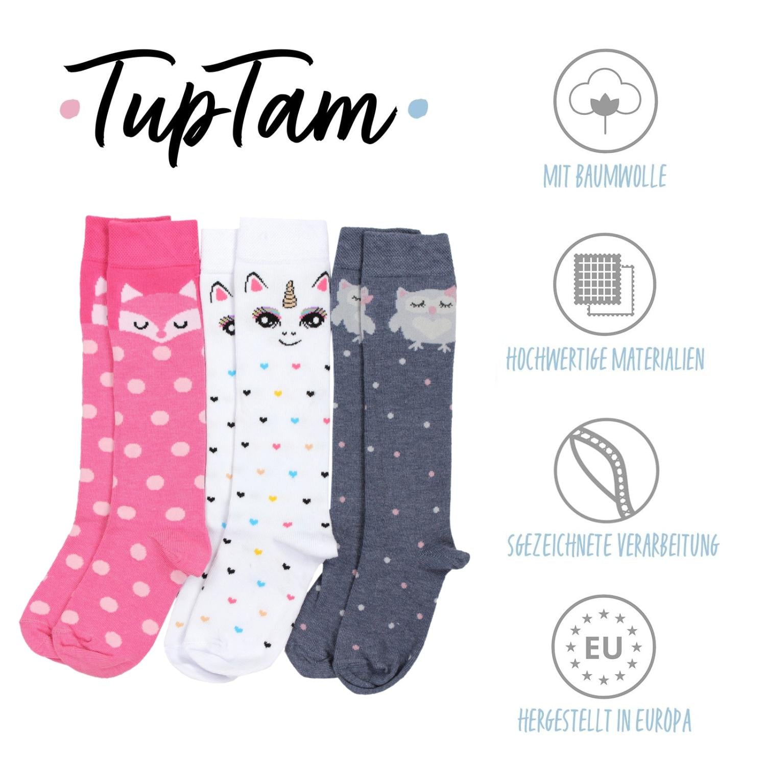 Socken Knielang - 3er Set