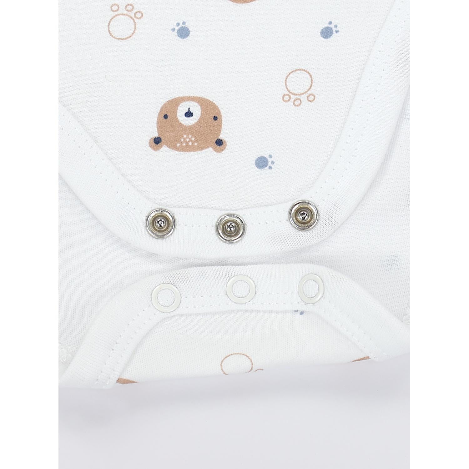 Kurzarm- Body mit Aufdruck -5er Set