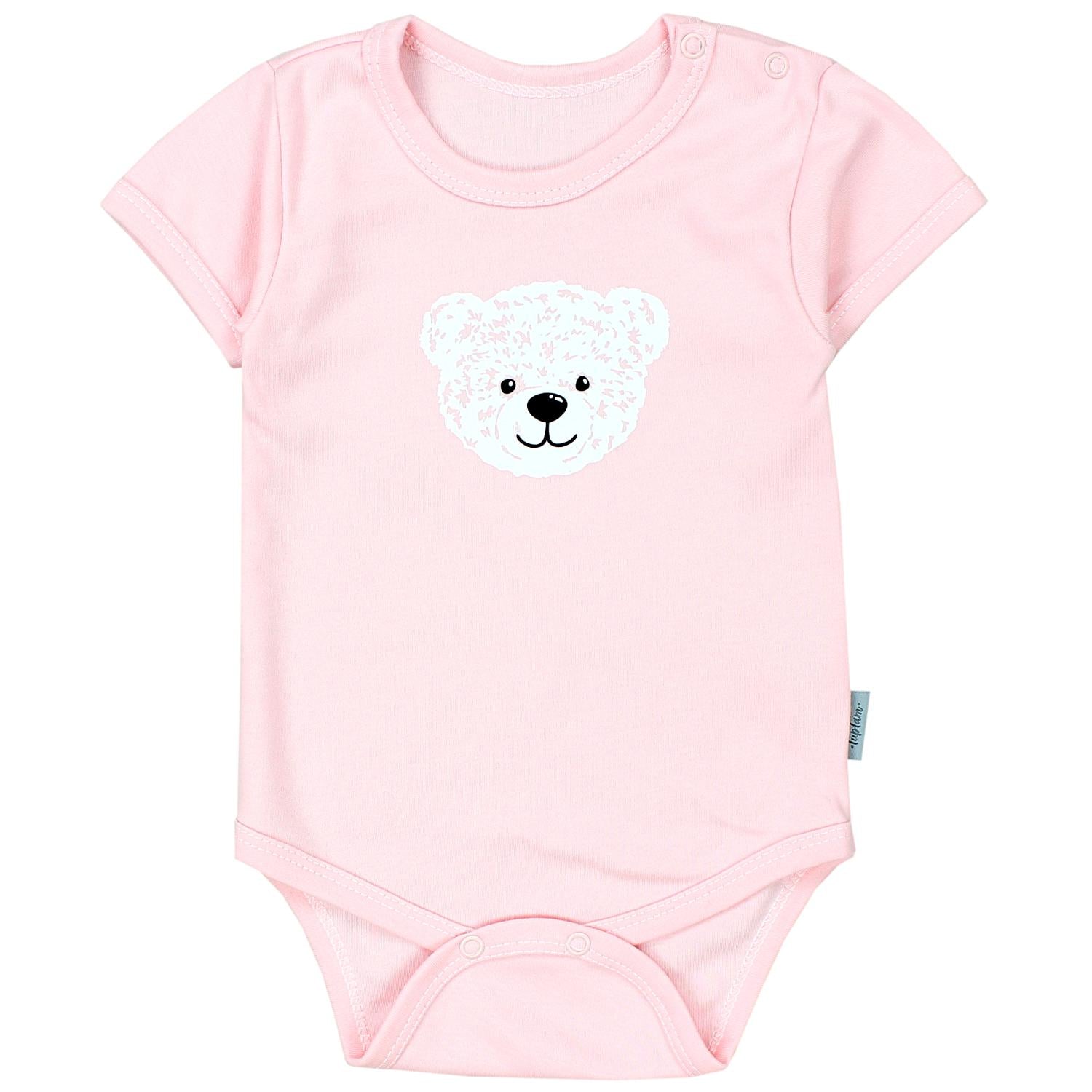 Baby Body Kurzarm in Unifarben - 5er Set