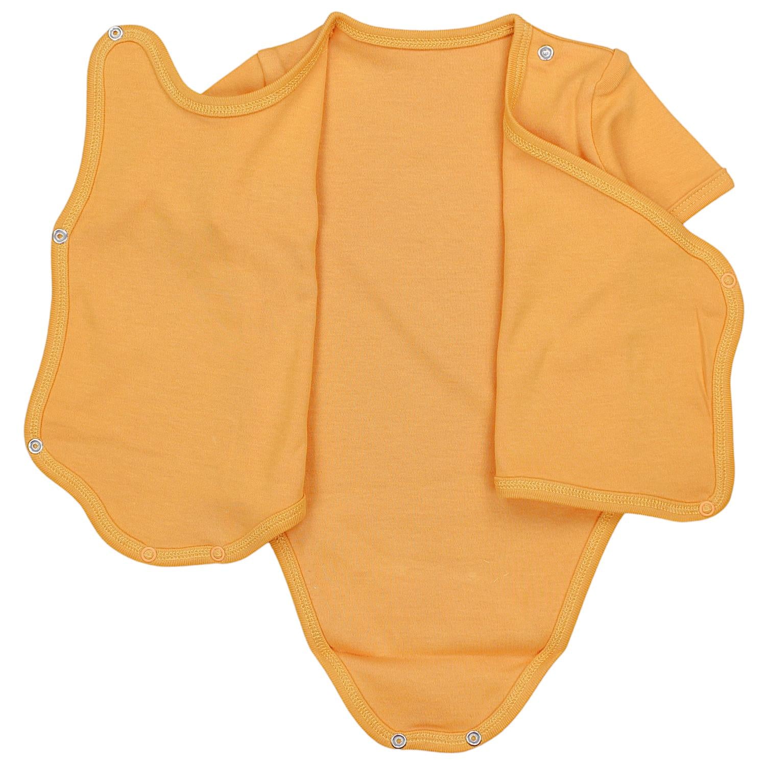Baby Kurzarm Wickelbody mit Aufdruck - 5er Set