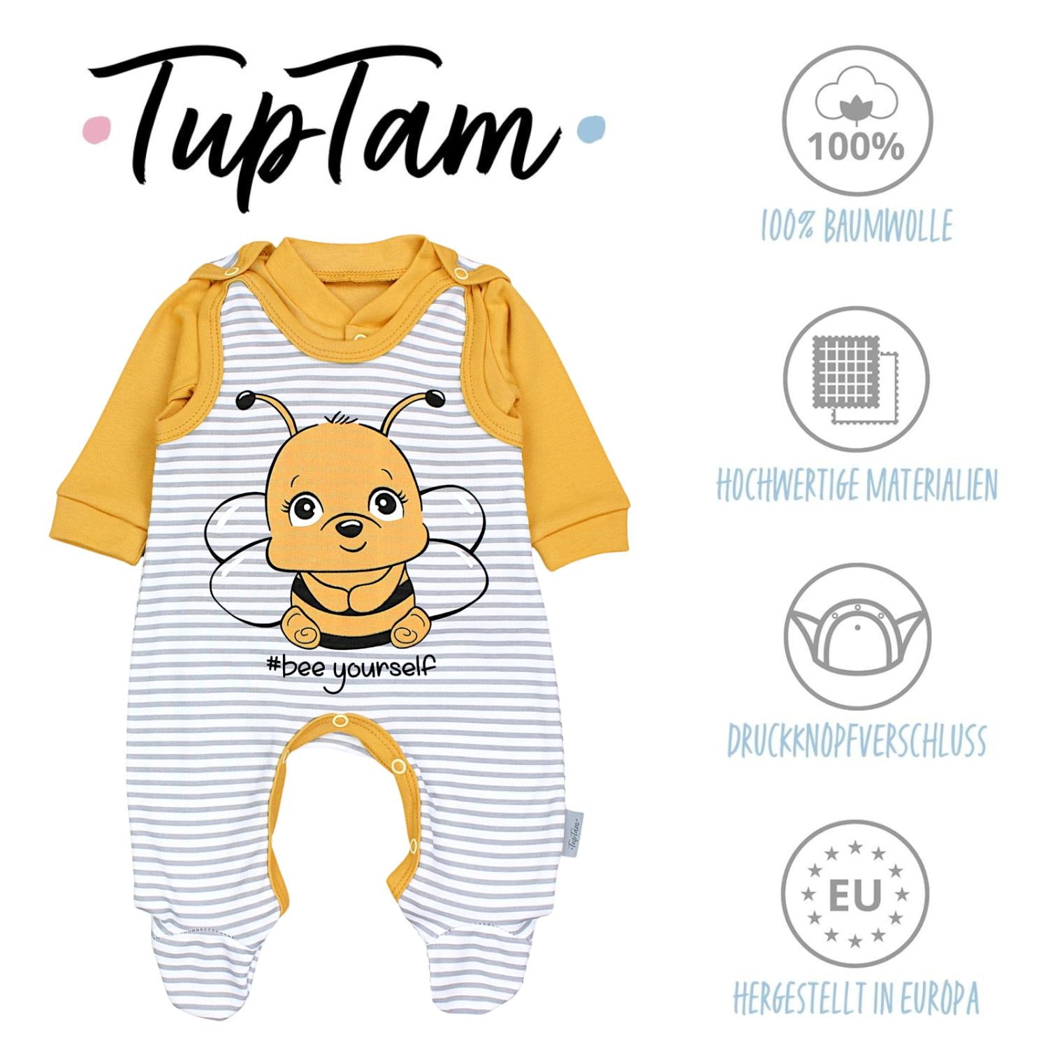 Strampler mit Langarmshirt- Set