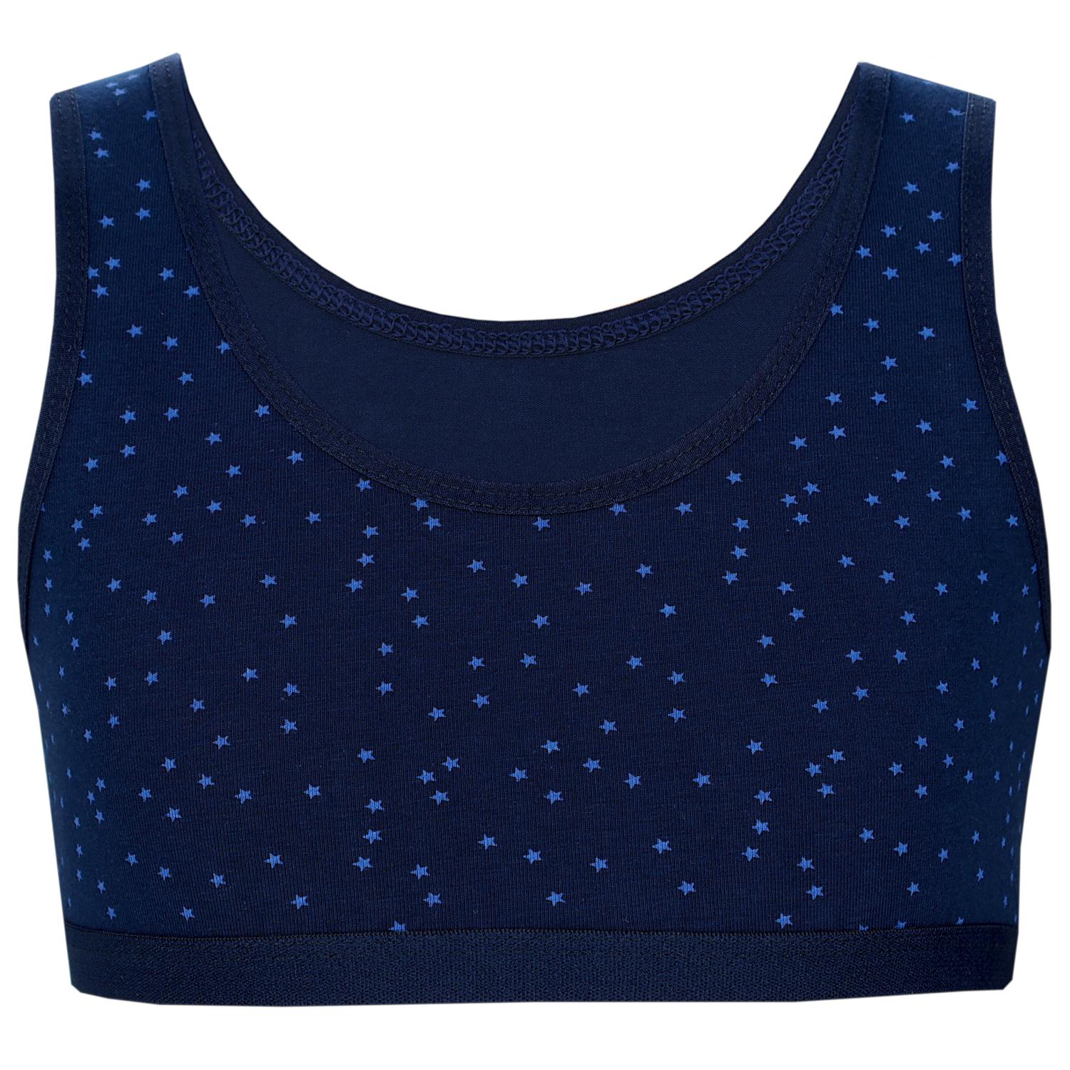 Mädchen Bustier breite Träger- 5er Set