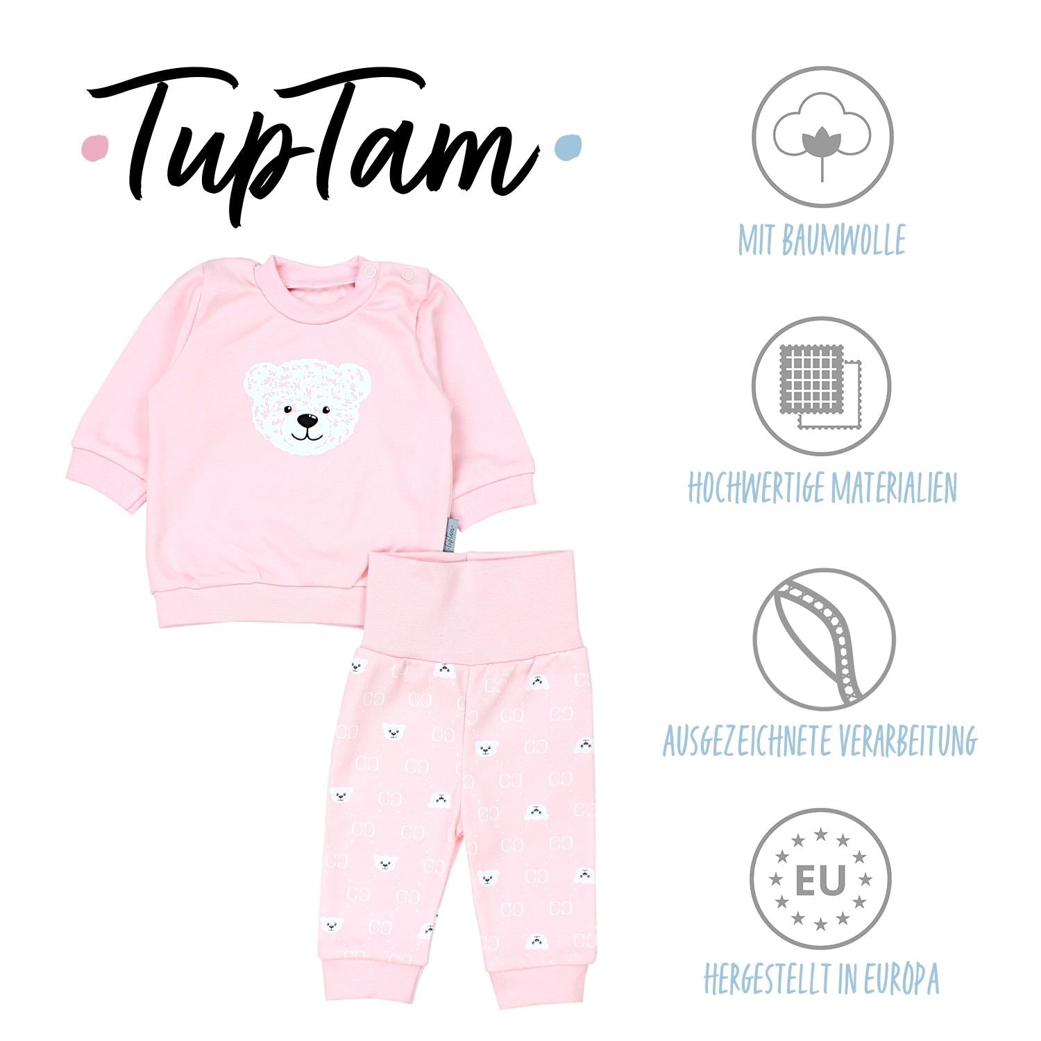 Baby Kleidungsoutfit mit Aufdruck (2-teilig)