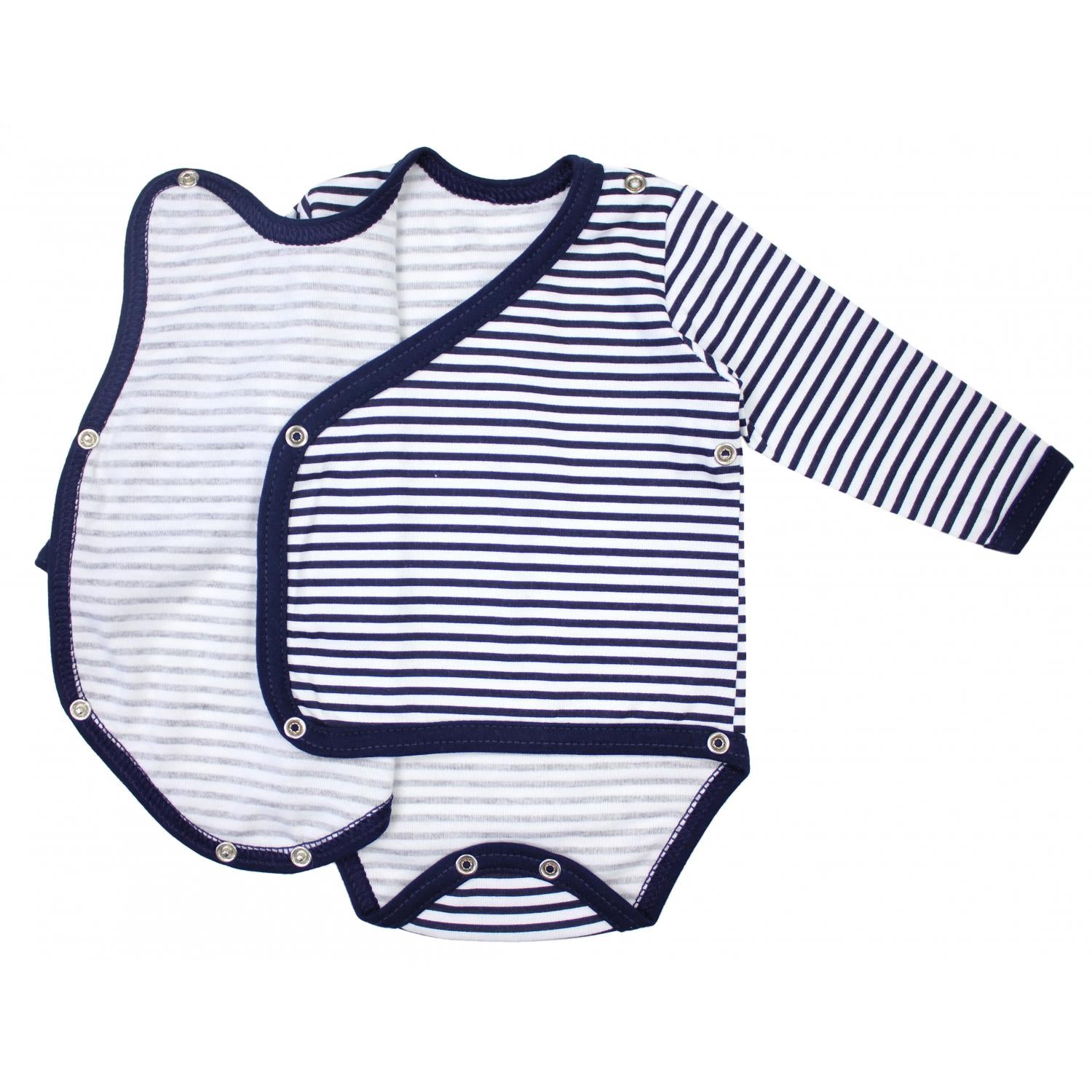 Langarm Wickelbody - 5er Set