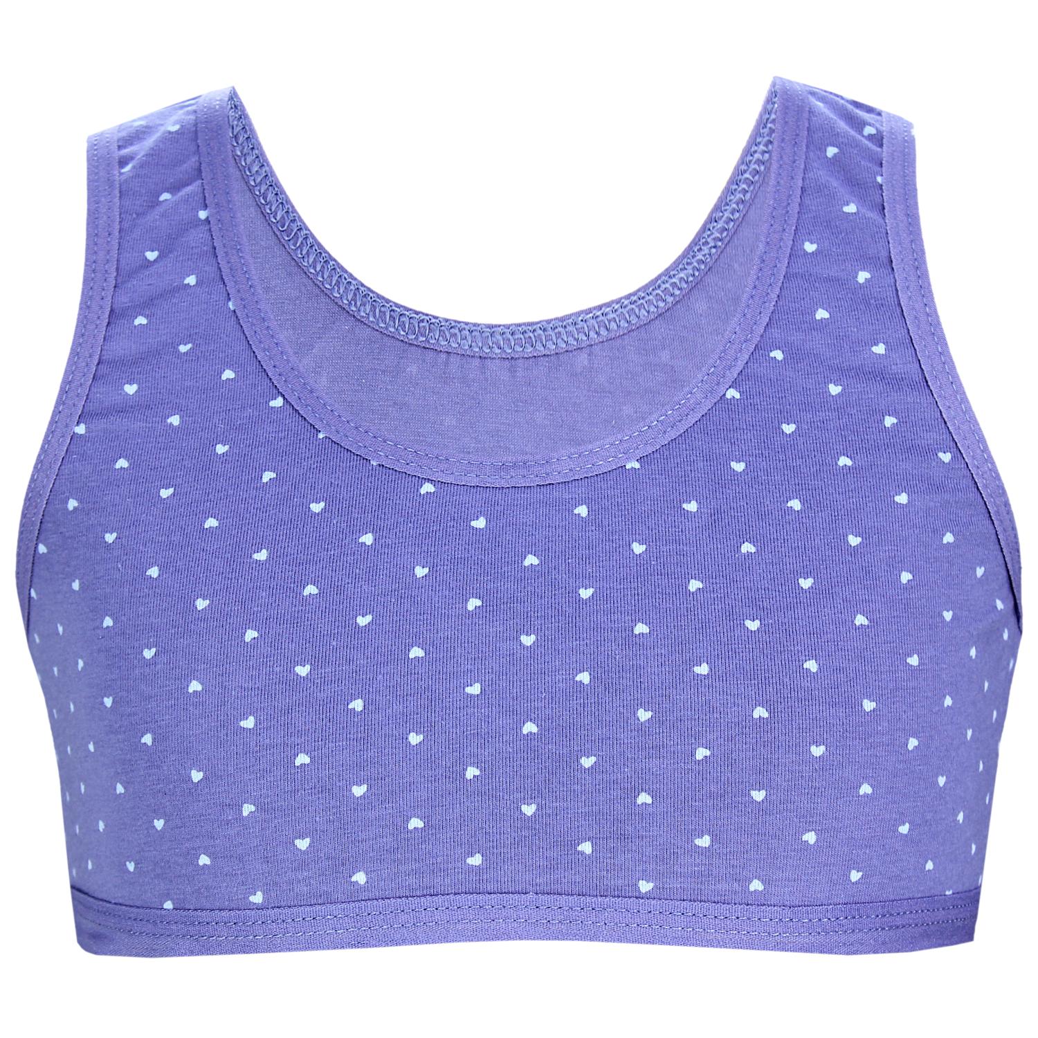 Mädchen Bustier breite Träger- 5er Set