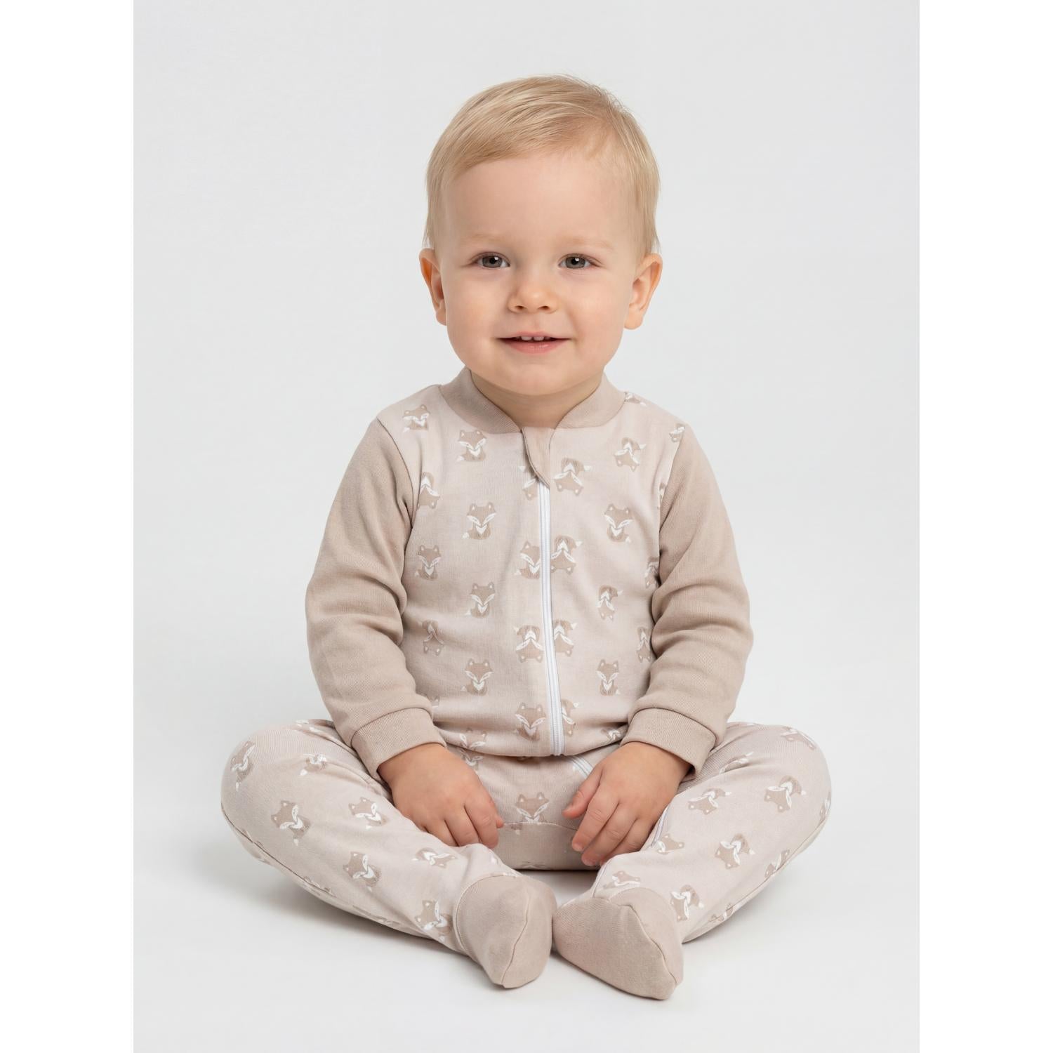 Schlafstrampler mit Fuß - 3er Set