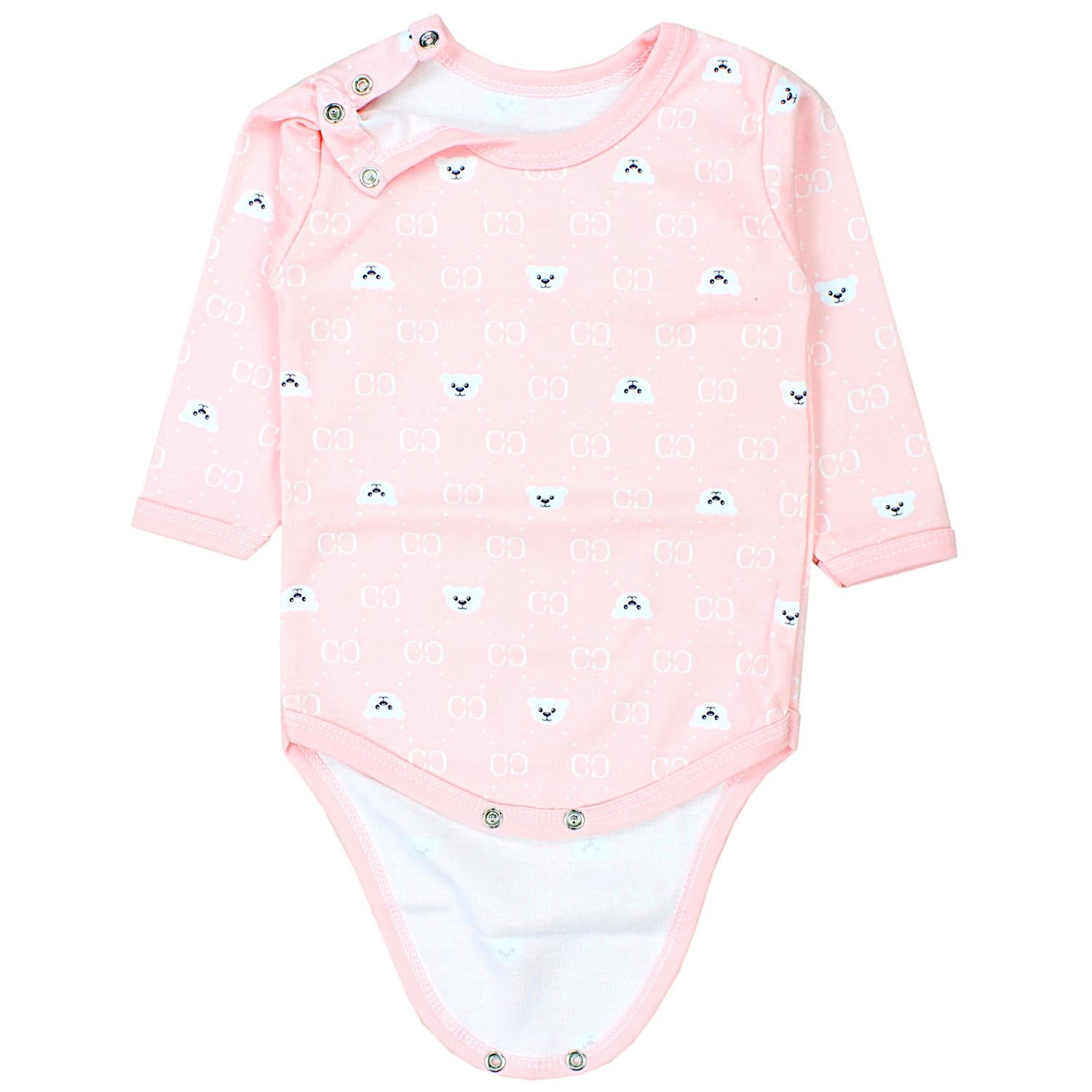 Baby Body Langarm Unifarben - 5er Set