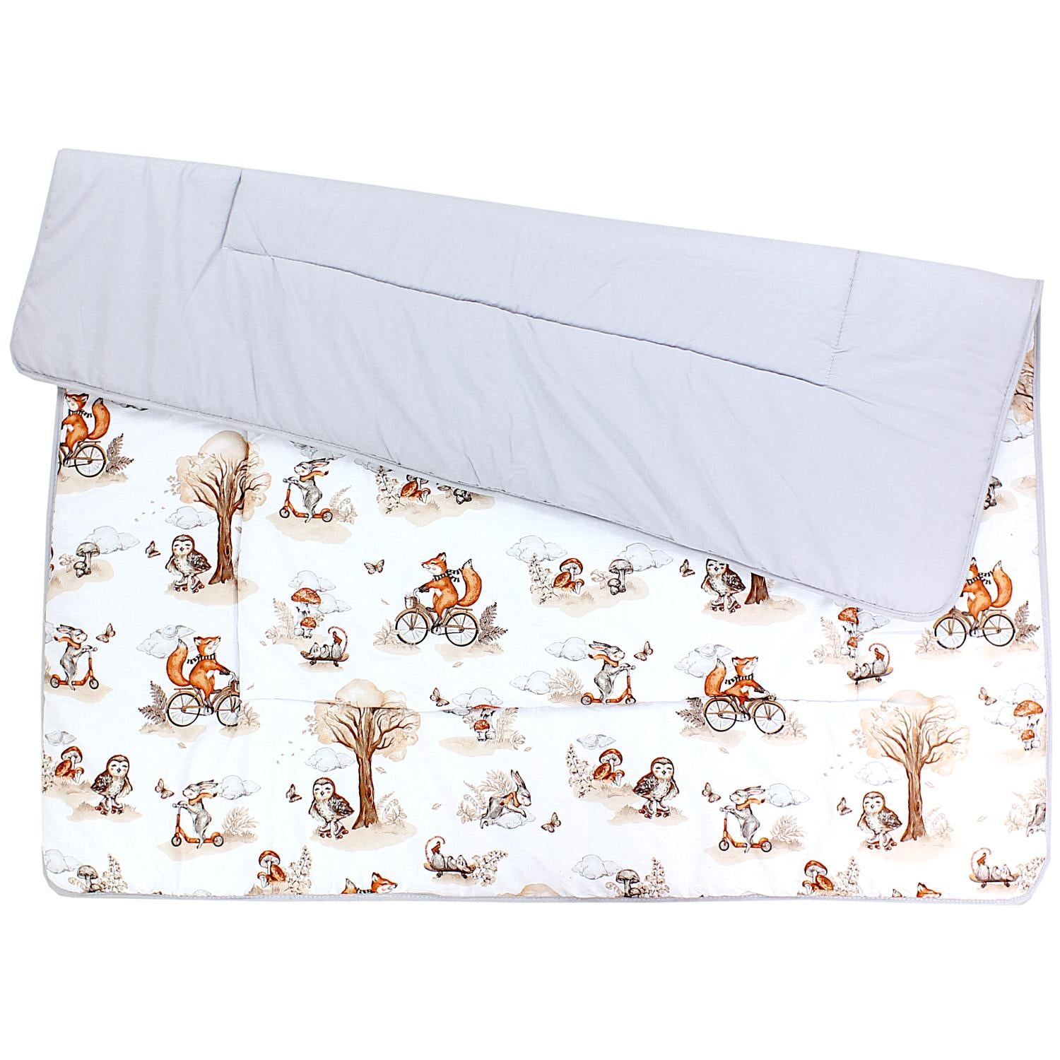 Gepolsterte XXL Krabbeldecke 120 x 120 cm