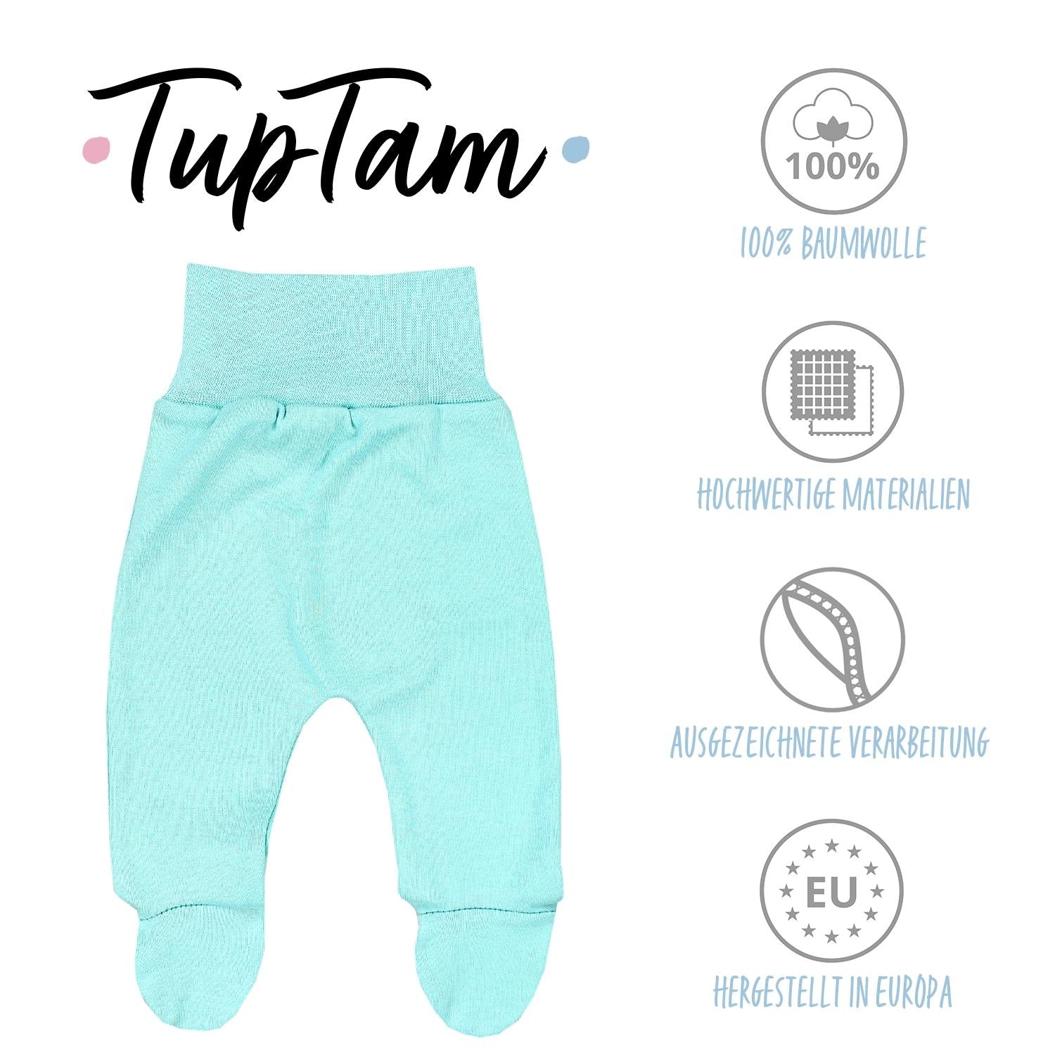 Strampelhose mit Fuß - 5er Set