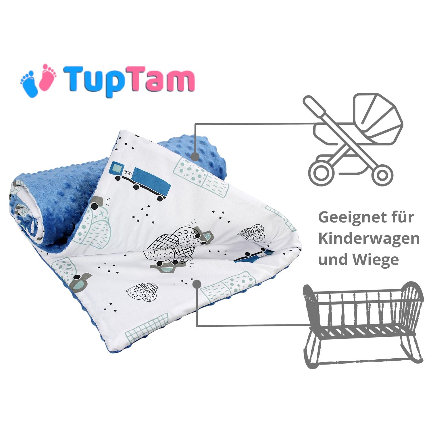 Baby Einschlagdecke und Wiegendecke - 2er Set