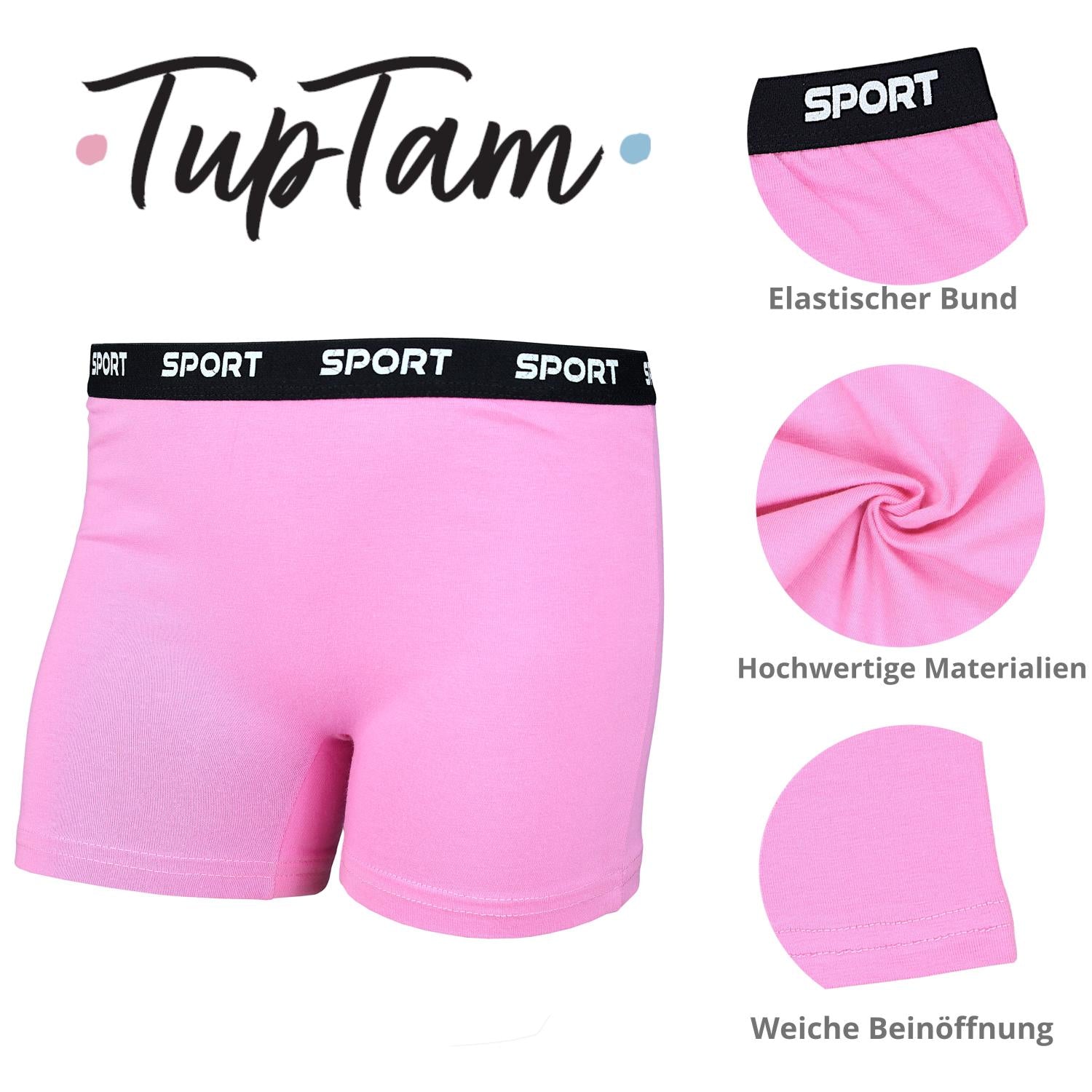 Mädchen Boxershorts aus Baumwolle – 10er Pack