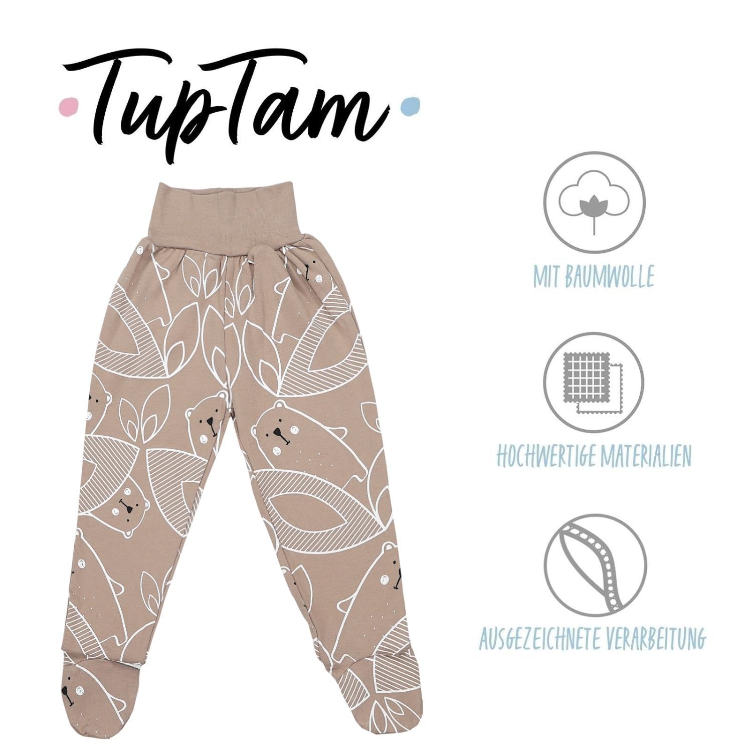 Strampelhose mit Fuß - 5er Set