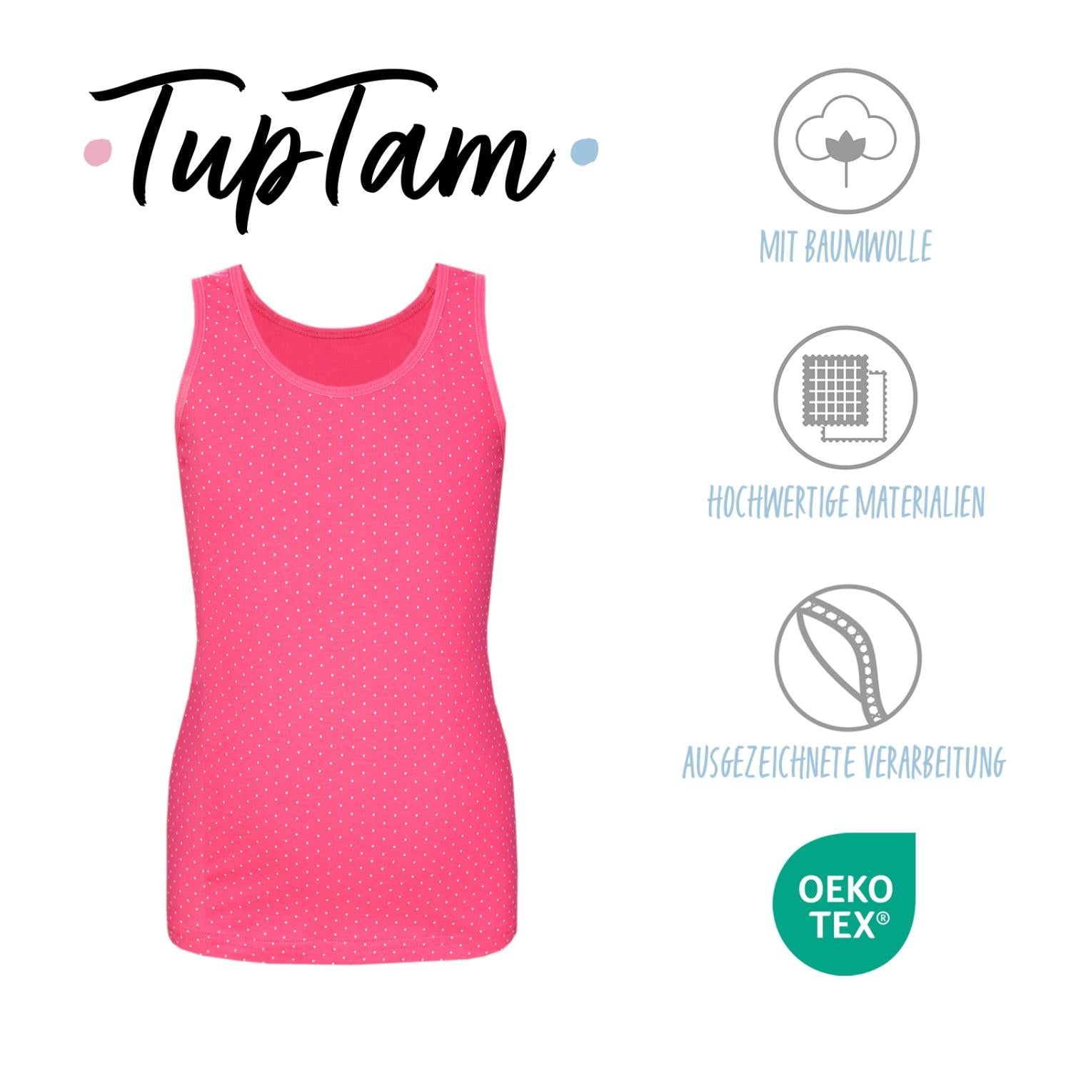 Unterhemd Ärmellos - 5er Set