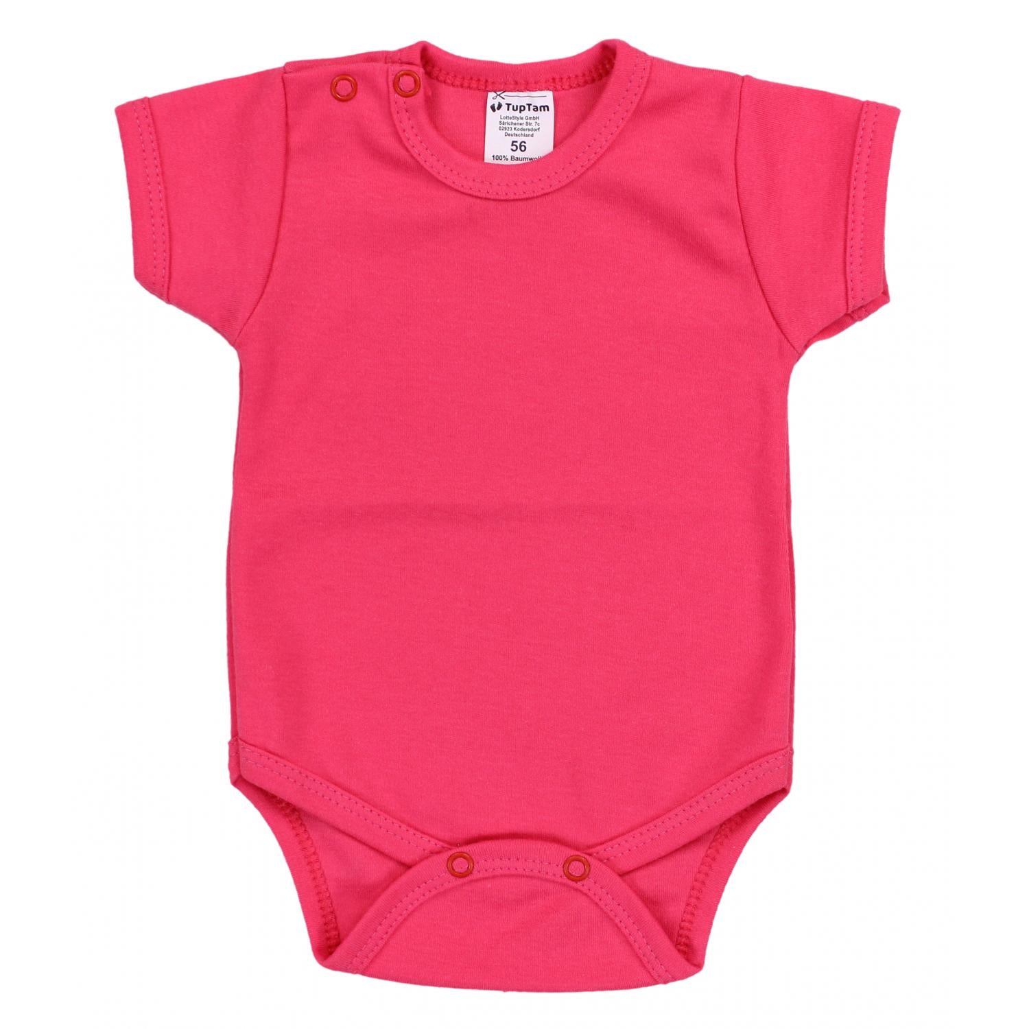 Baby Body Kurzarm in Unifarben - 5er Set