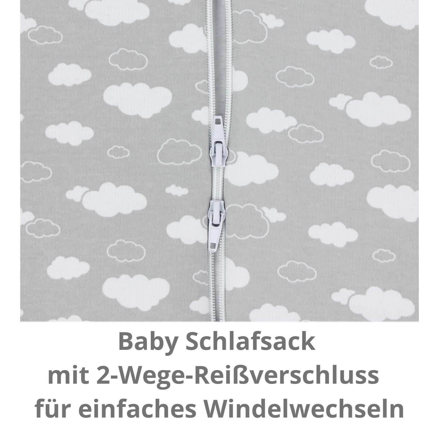 Baby Schlafsack mit Füßen Ganzjahresschlafsack 2,5 Tog