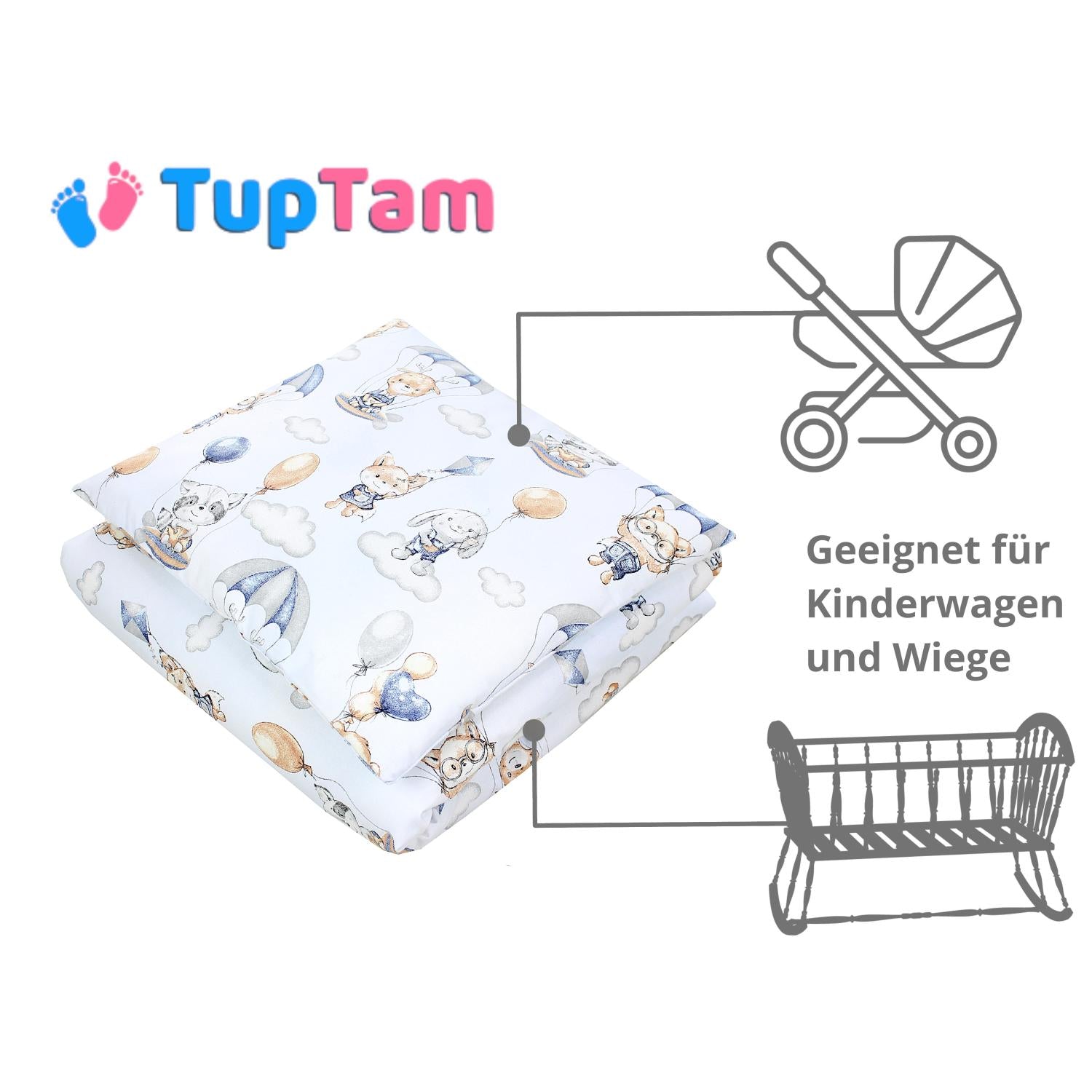 Baby Bettdecken Wiegenset (4-teilig)