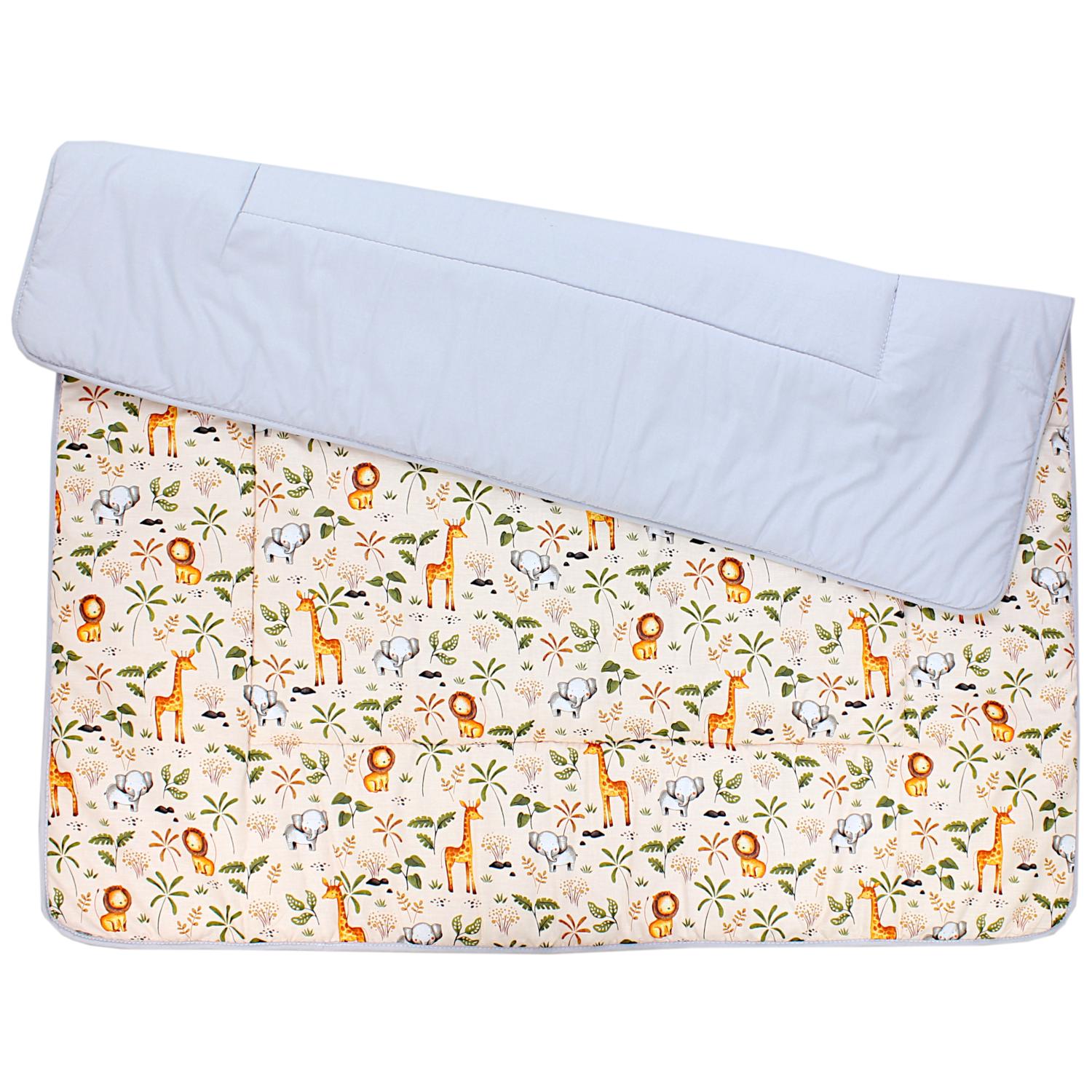 Gepolsterte XXL Krabbeldecke 120 x 120 cm