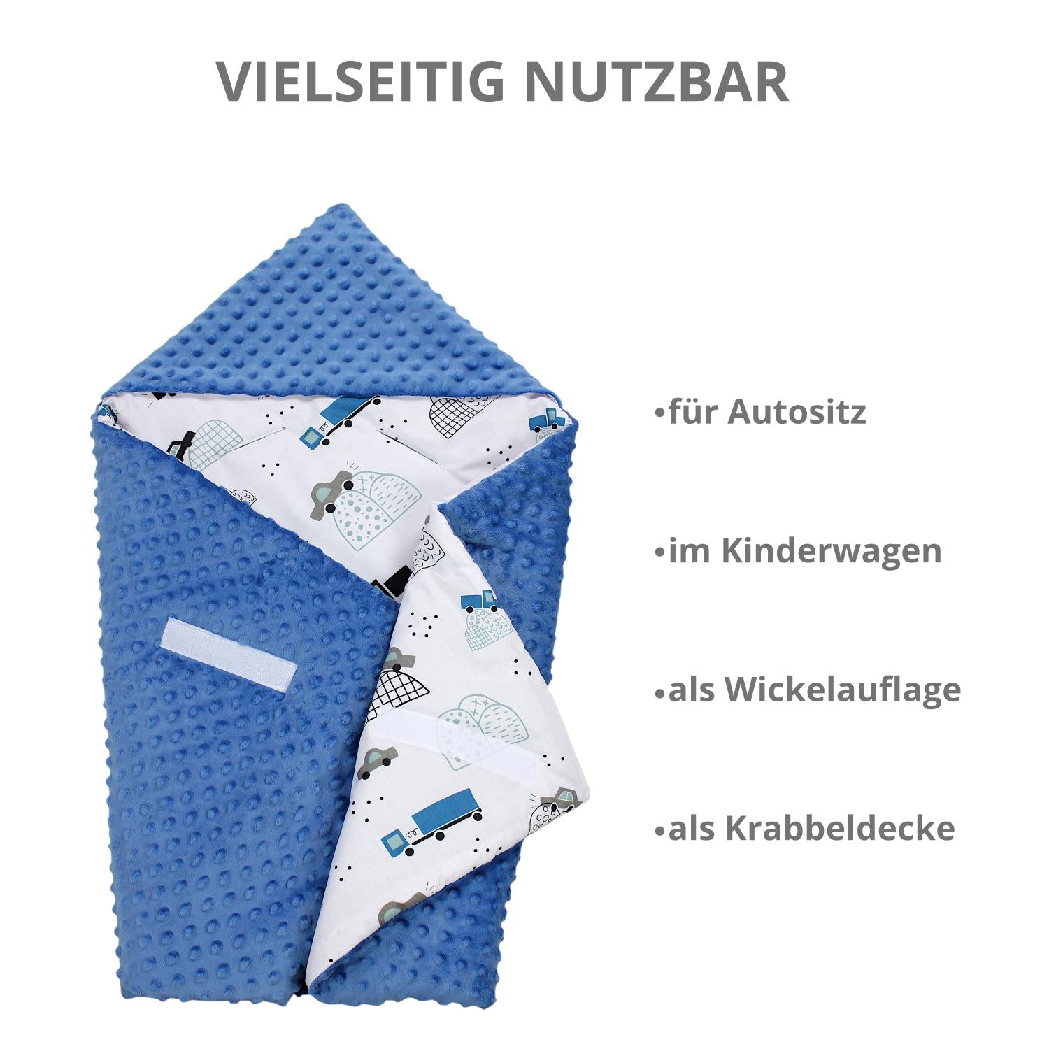 Baby Einschlagdecke und Wiegendecke - 2er Set