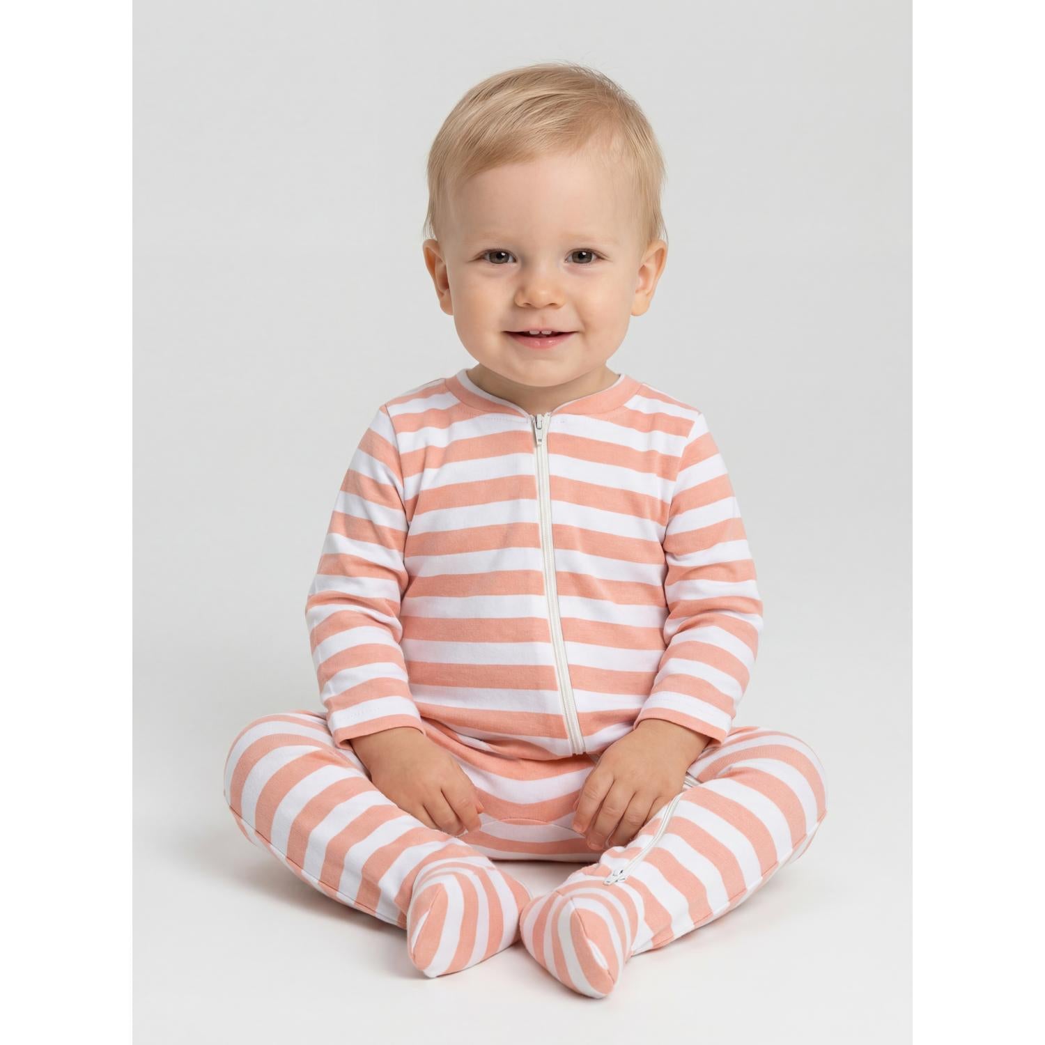 Schlafstrampler mit Fuß - 3er Set