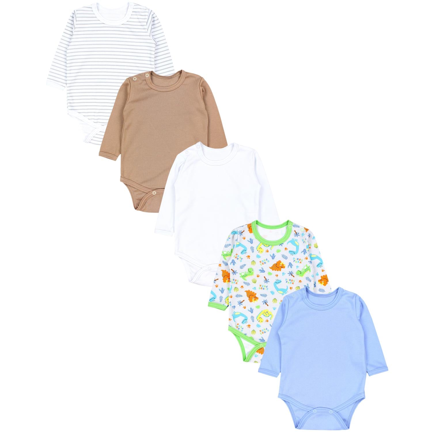 Baby Body Langarm - 5er Set