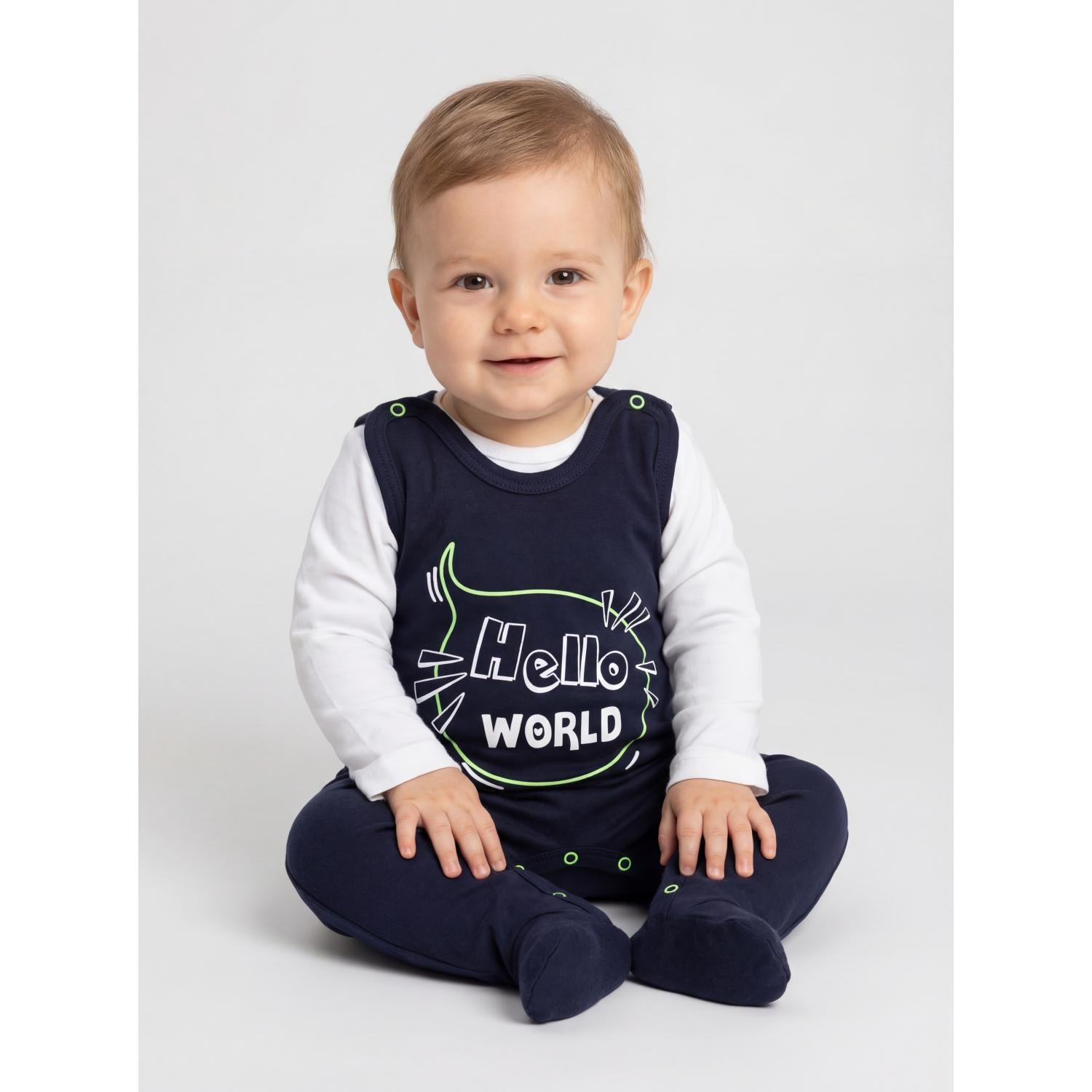 Strampler mit Aufdruck- 5er Pack