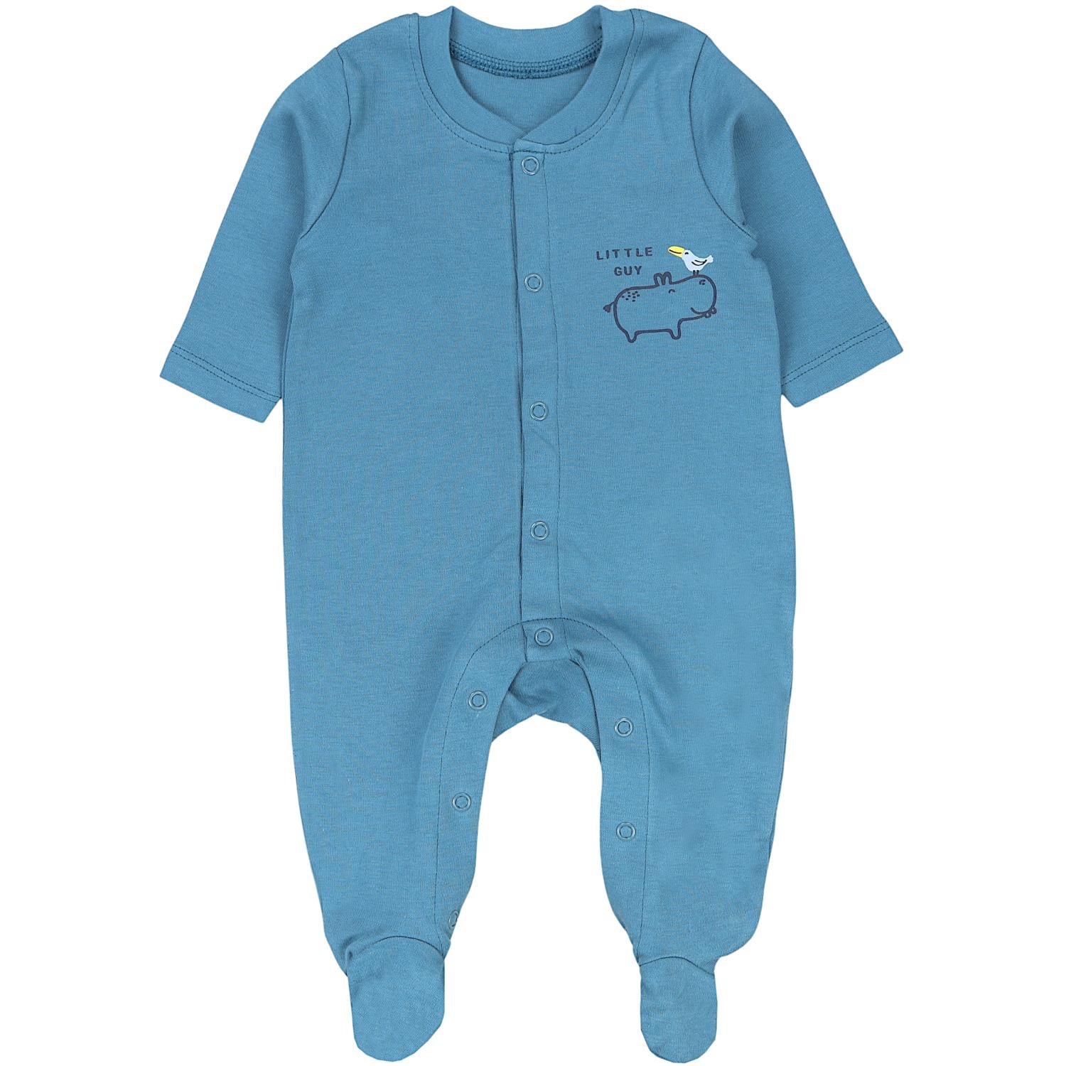 Jungen Schlafstrampler mit Fuß 3er Pack