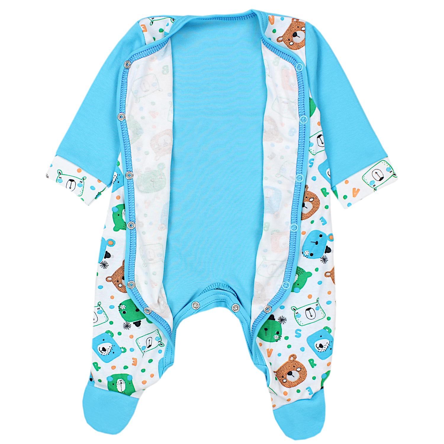 Baby Schlafstrampler mit Fuß - 3er Set