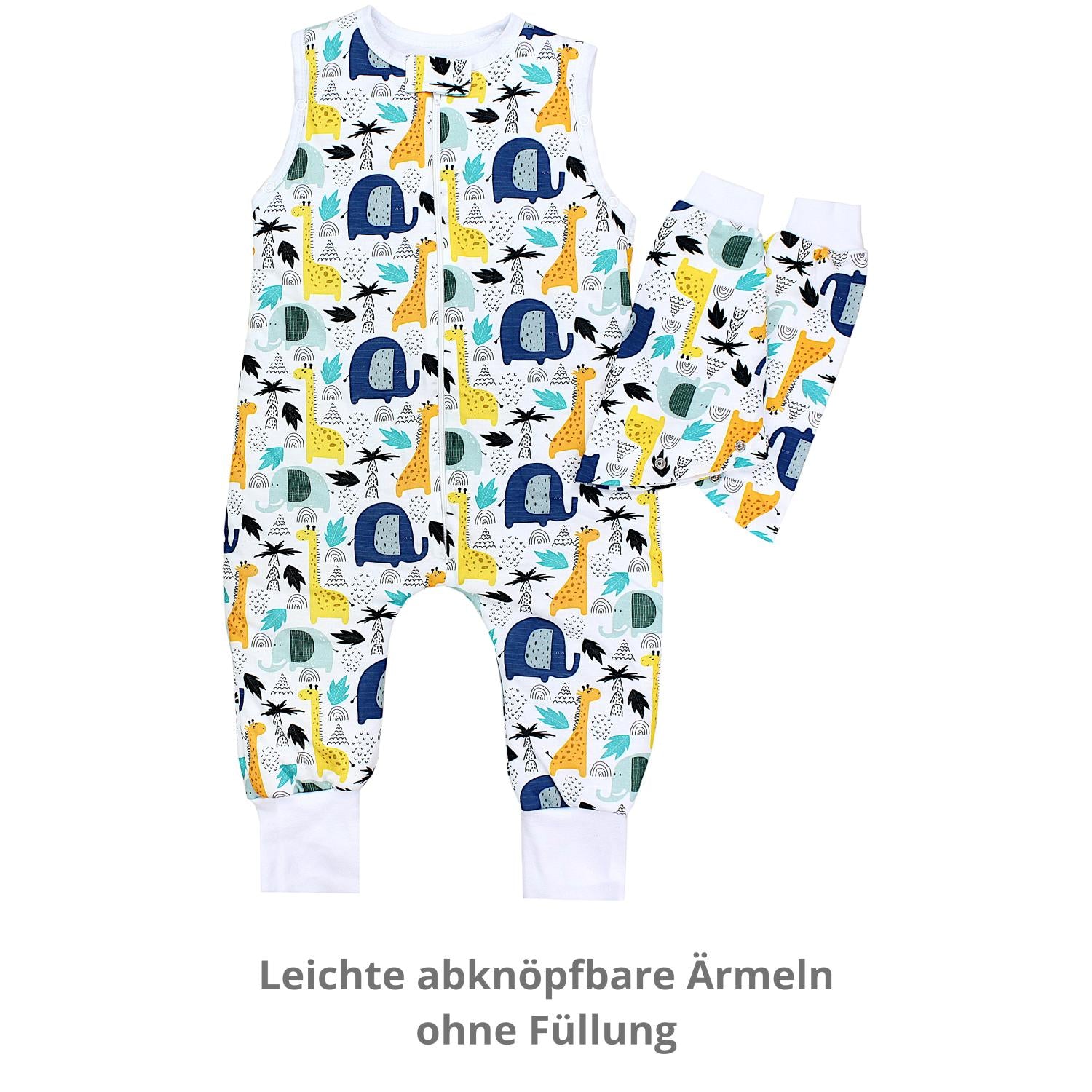 Baby Schlafsack Bio-Baumwolle 2.5 TOG mit Beinen und Armen